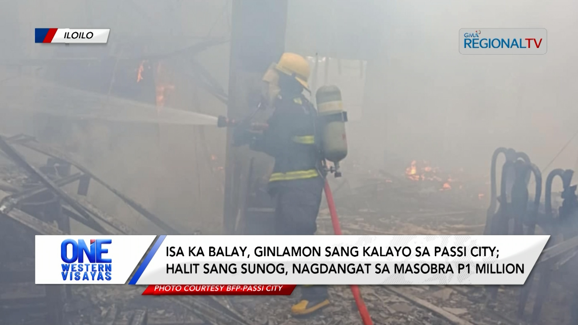 Isa ka balay, ginlamon sang kalayo sa Passi City