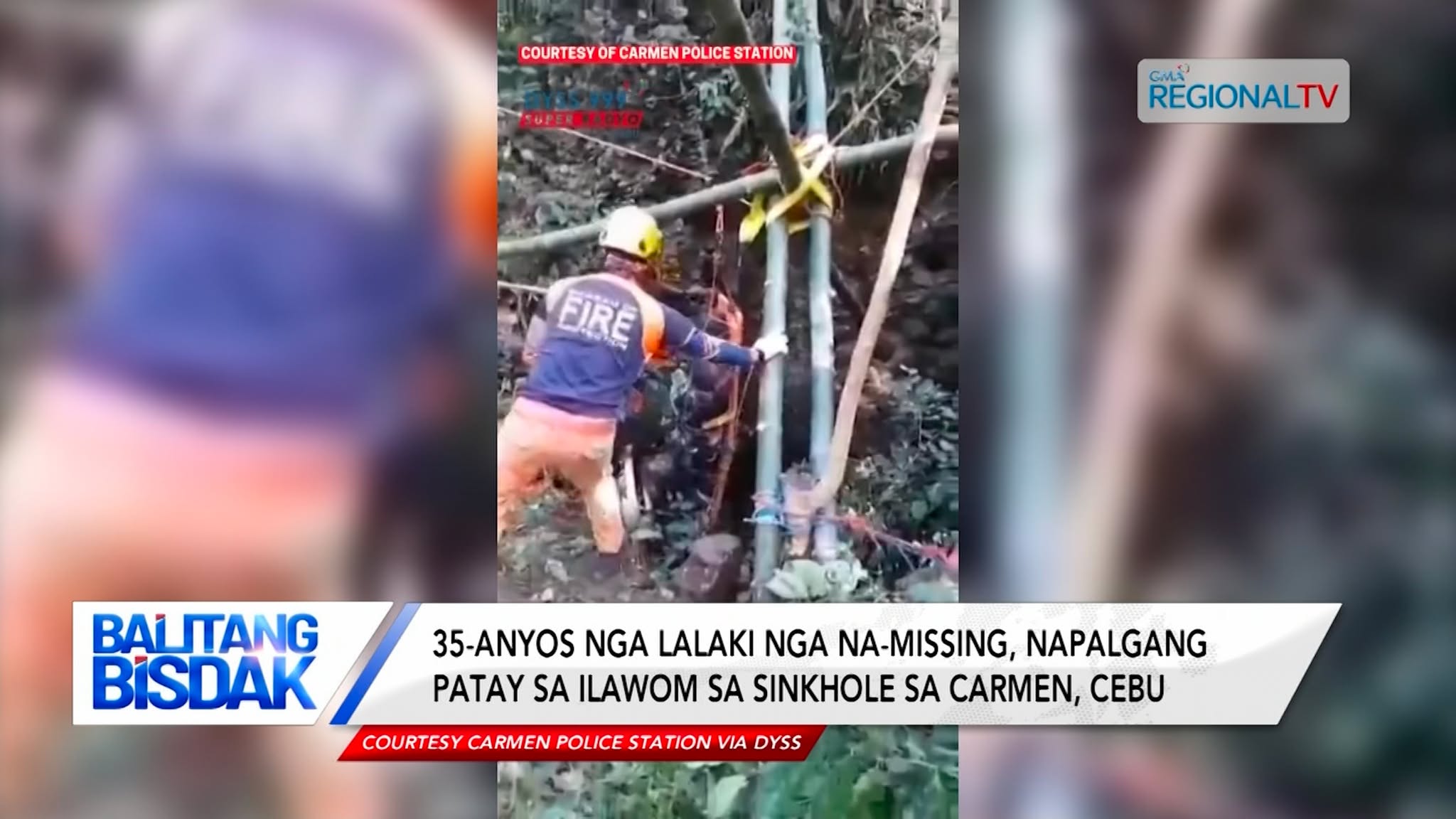 35-anyos nga lalaki nga na-missing, napalgang patay sa sinkhole sa Carmen, Cebu