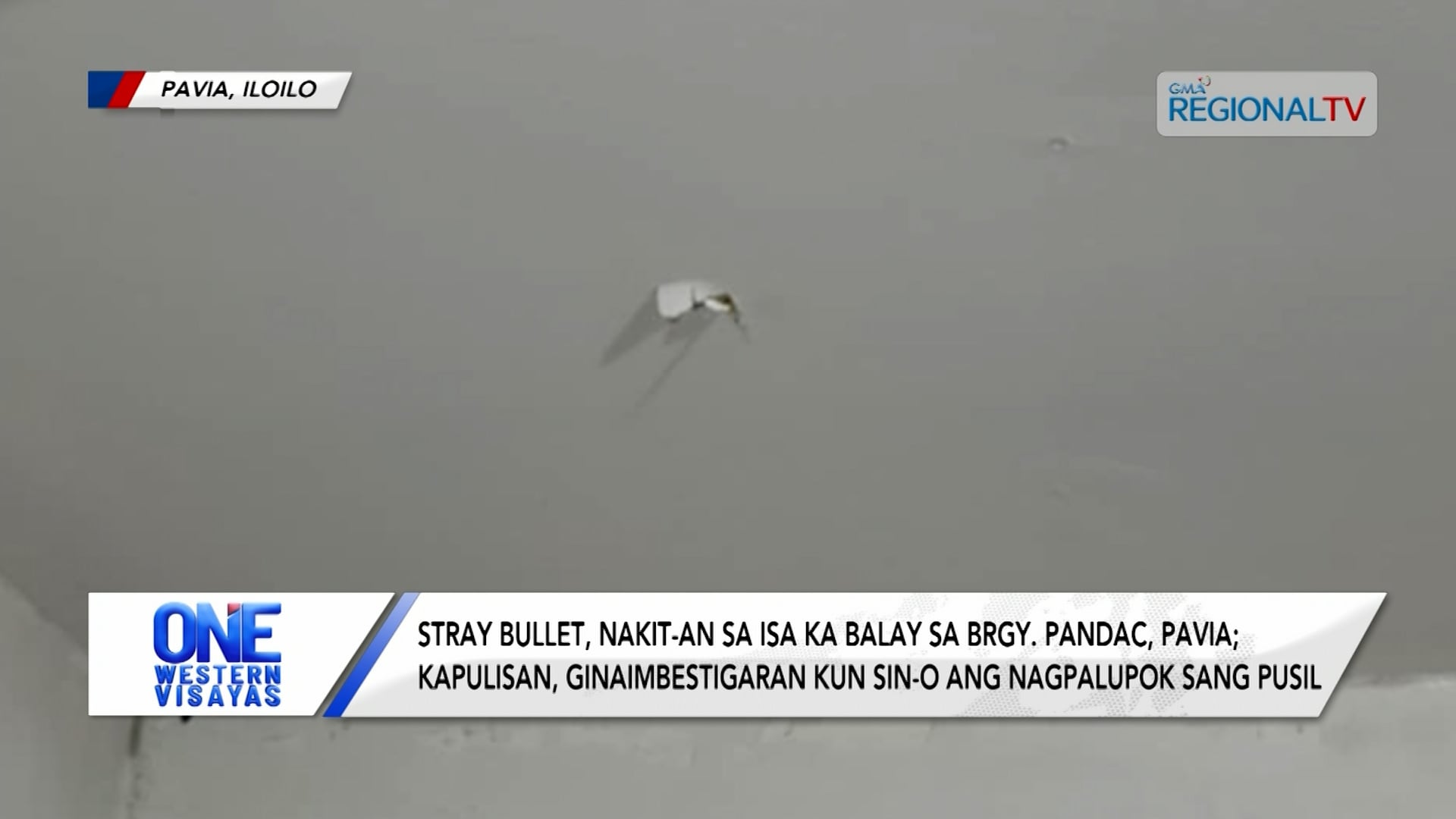 Stray bullet, nakit-an sa isa ka balay sa Brgy. Pandac, Pavia