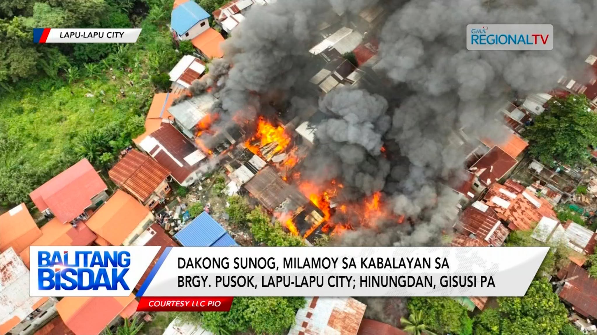 Dakong sunog, milamoy sa kabalayan sa  Sitio Seawage, Lapu-Lapu City