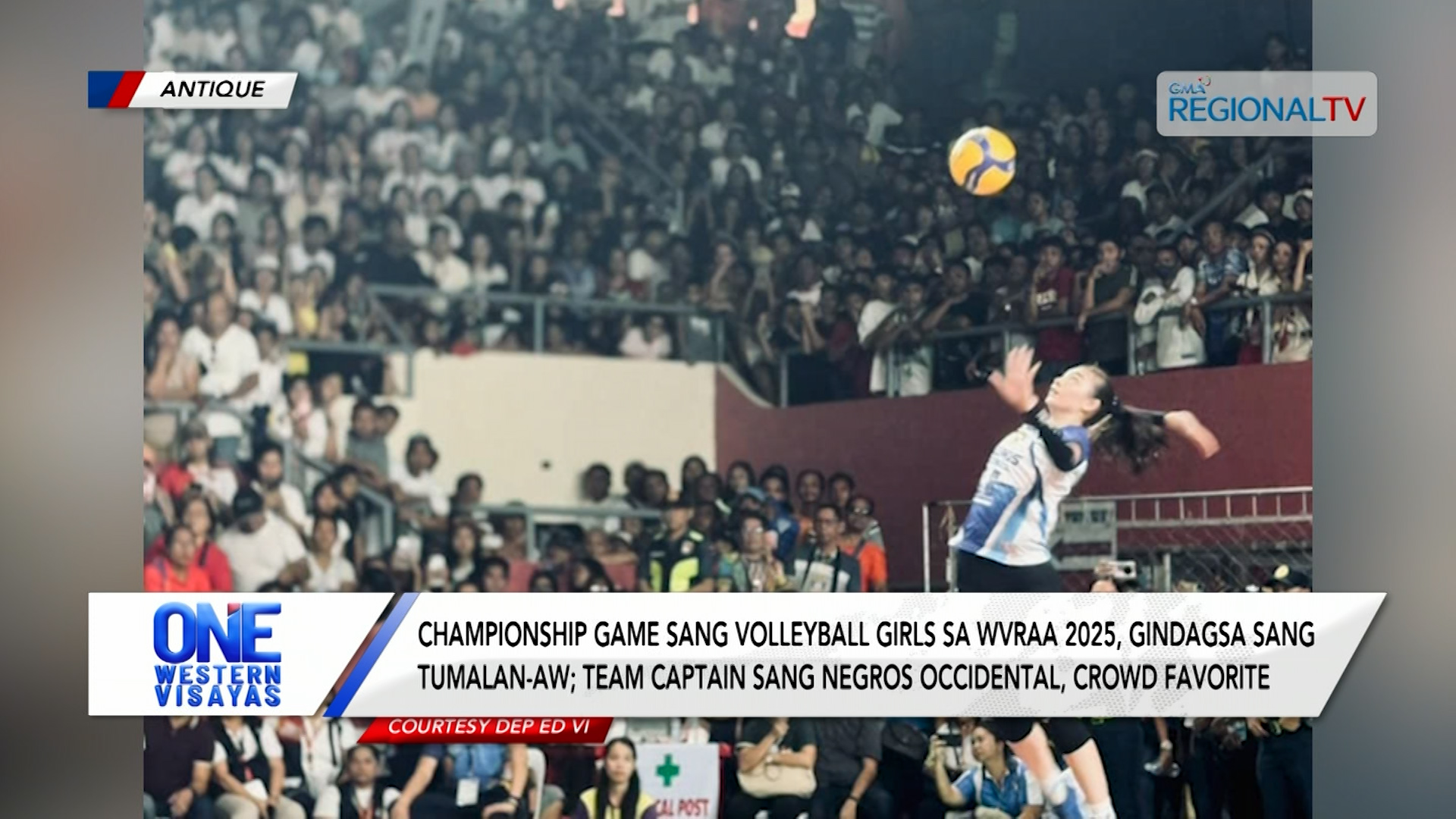 Championship game sang volleyball girls sa WVRAA 2025, gindagsa sang tumalan-aw