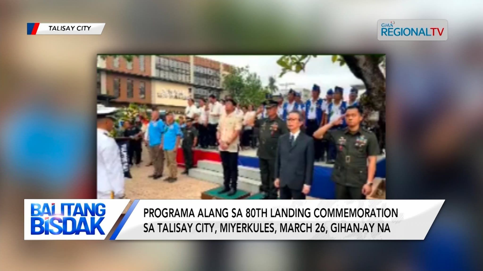 Kasaulogan sa 80th landing commemoration sa Talisay City, gihan-ay na