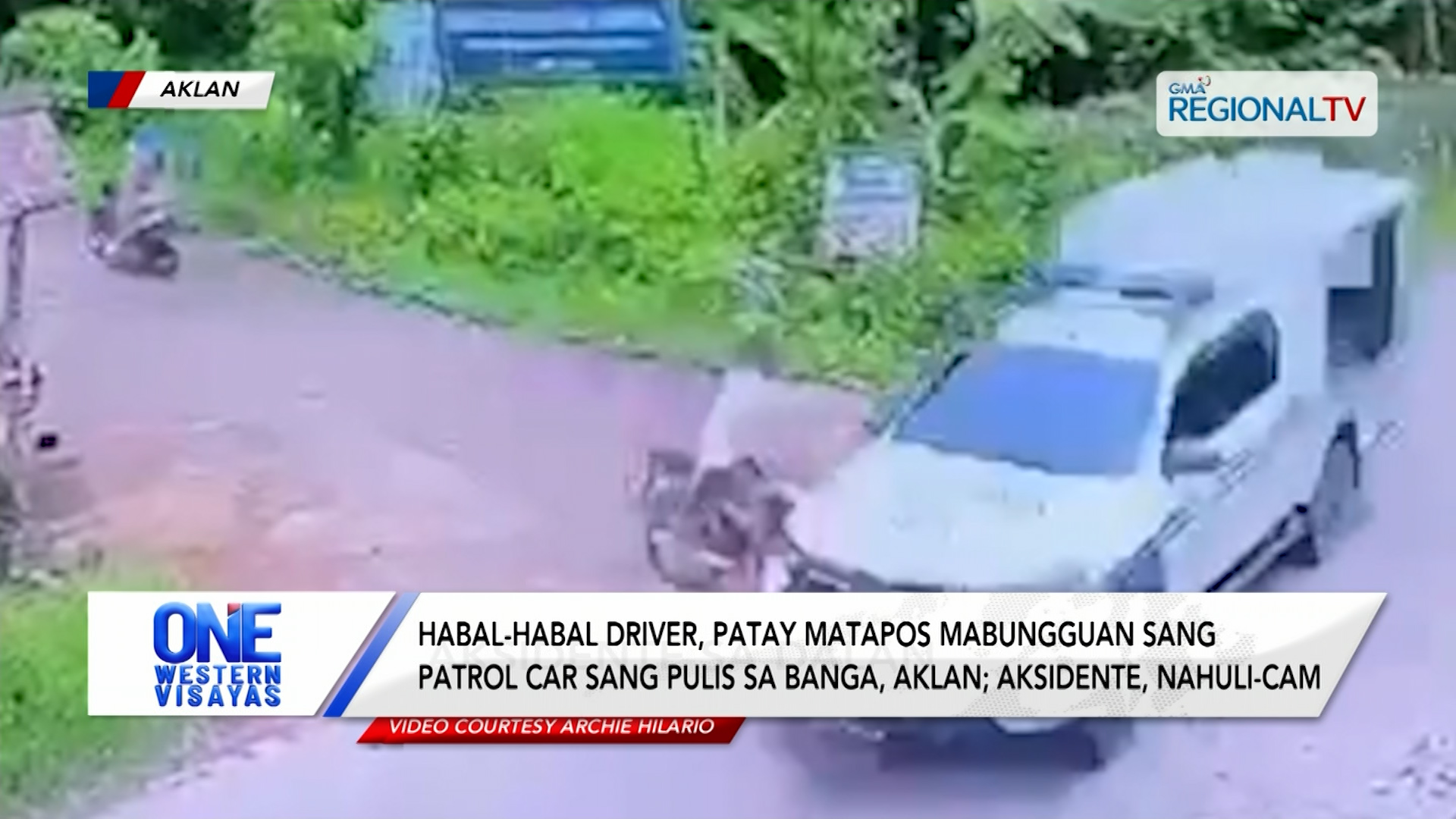 Habal-habal driver, patay matapos mabungguan sang police car sa Banga, Aklan