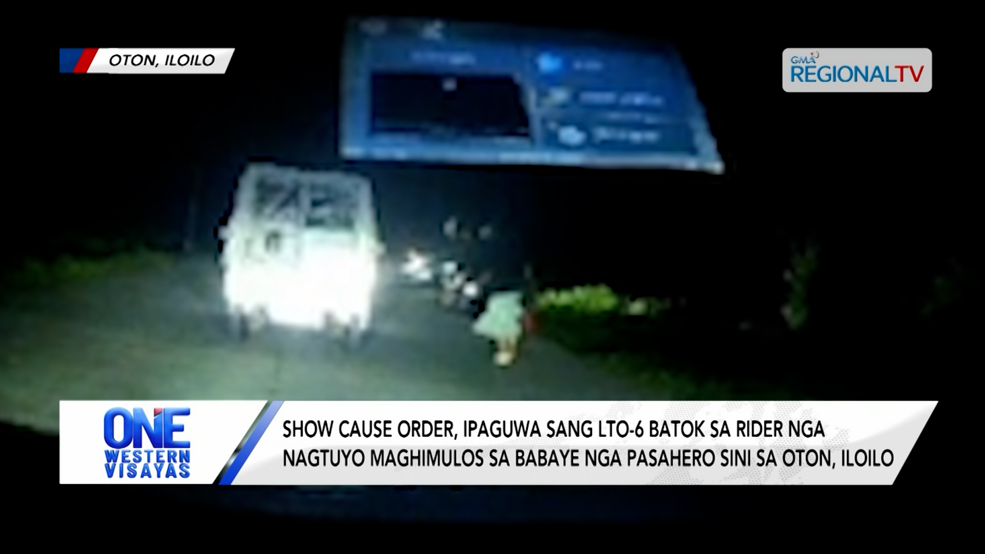 Show cause order, ipaguwa sang LTO-6 batok sa rider nga nagtuyo maghimulos