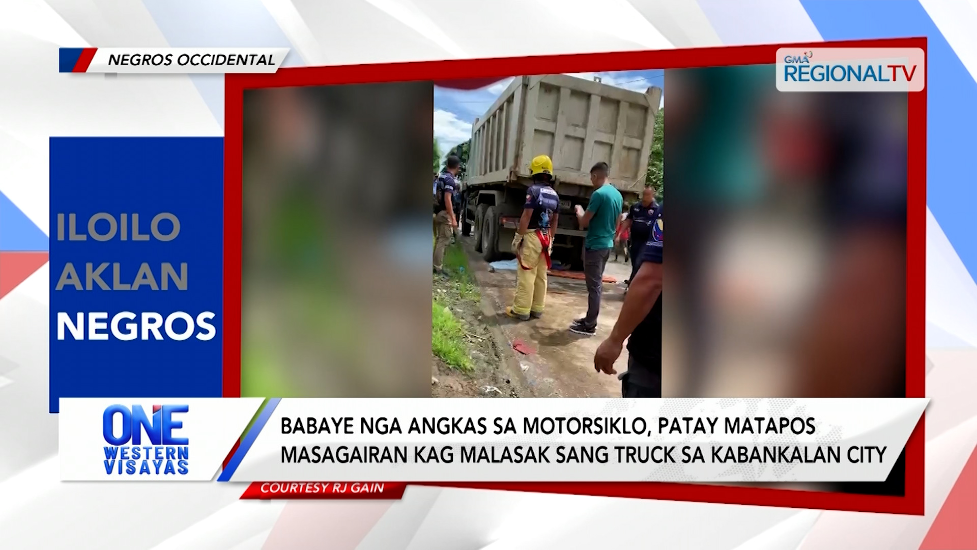 Babaye, patay matapos masagairan kag malasak sang truck sa Kabankalan City
