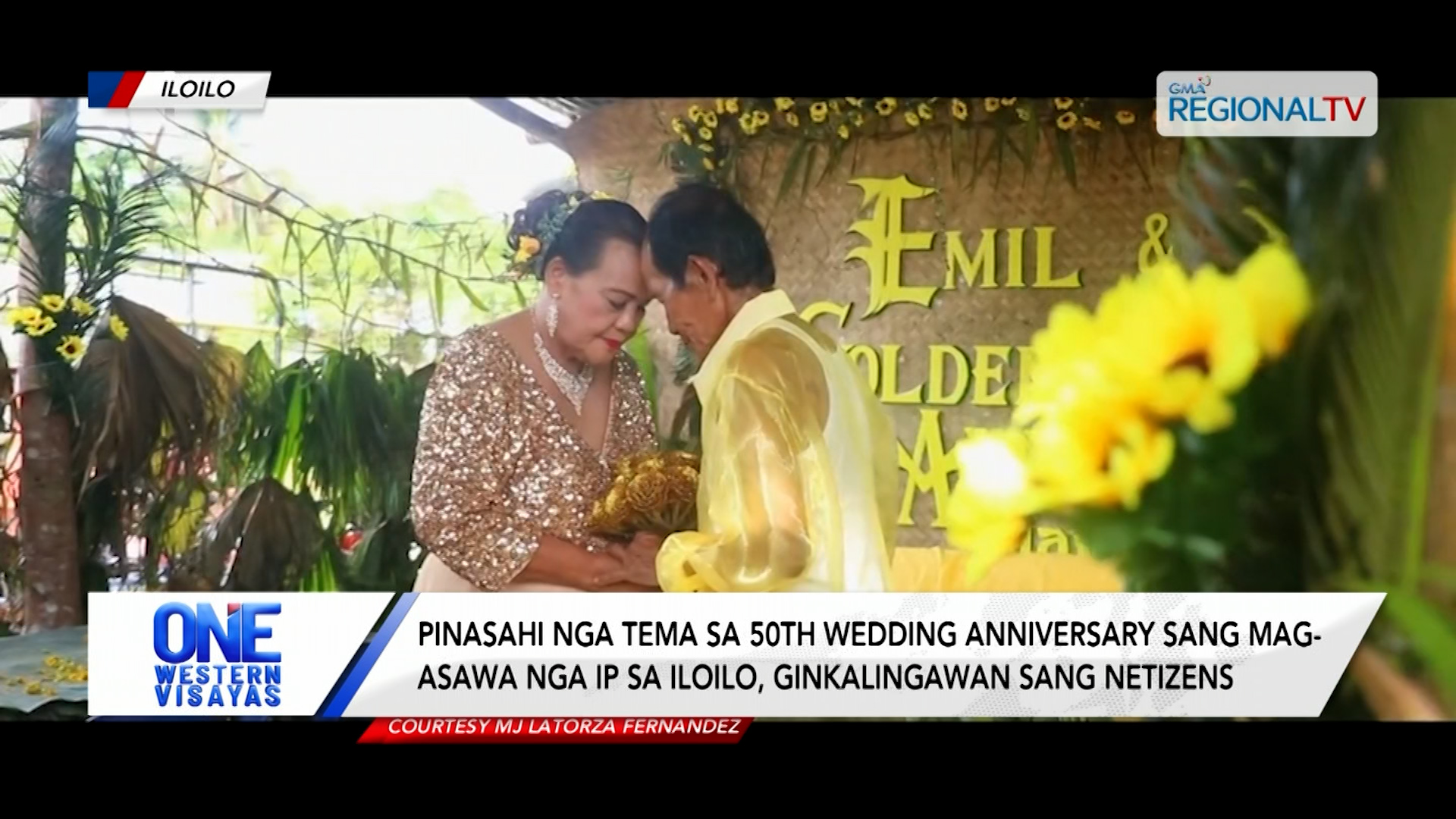 Pinasahi nga tema sa 50th Wedding Anniversary sang mag-asawa nga IP sa Calinog