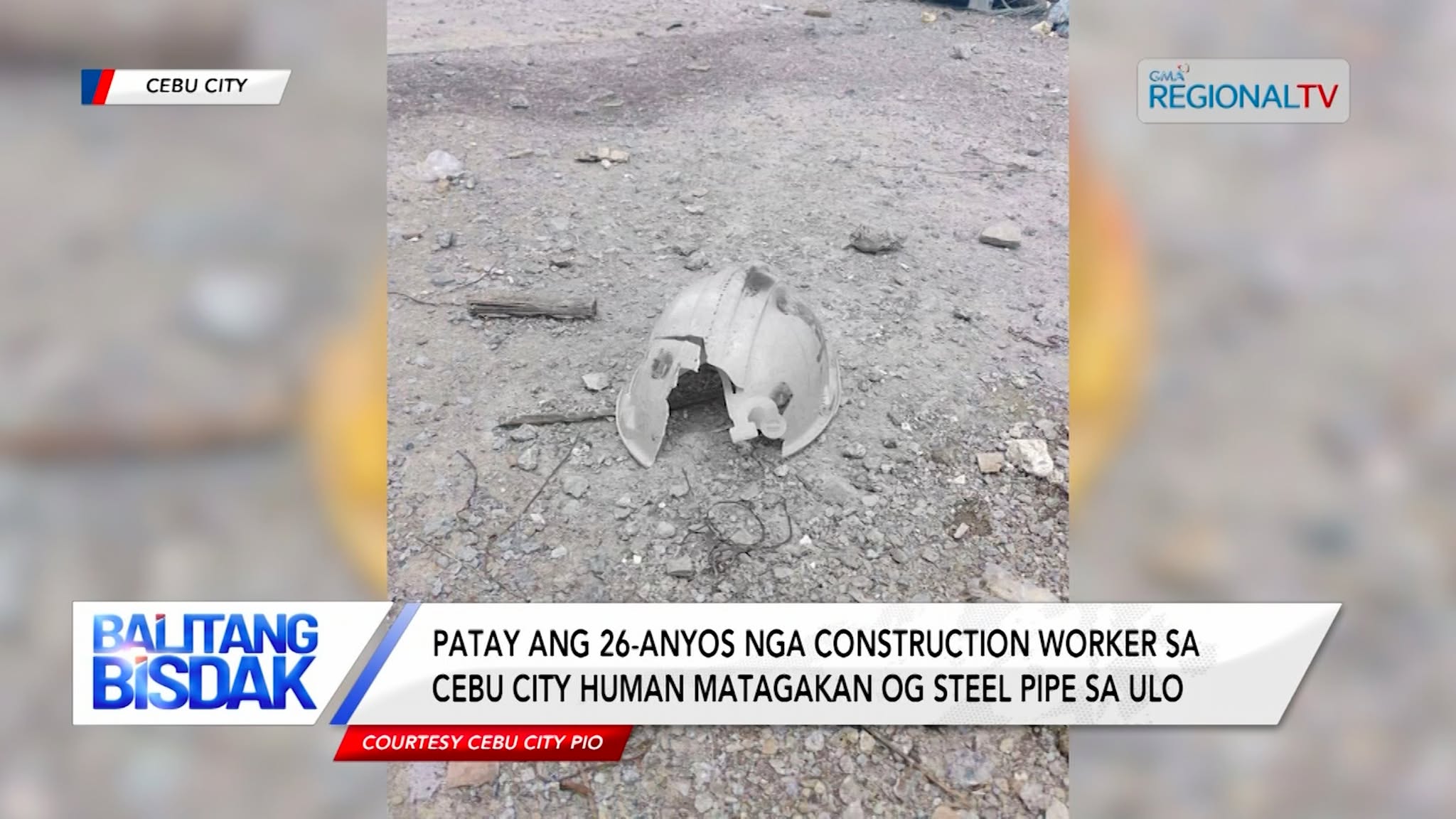 Patay ang 26-anyos nga mason human matagakan og steel pipe sa ulo