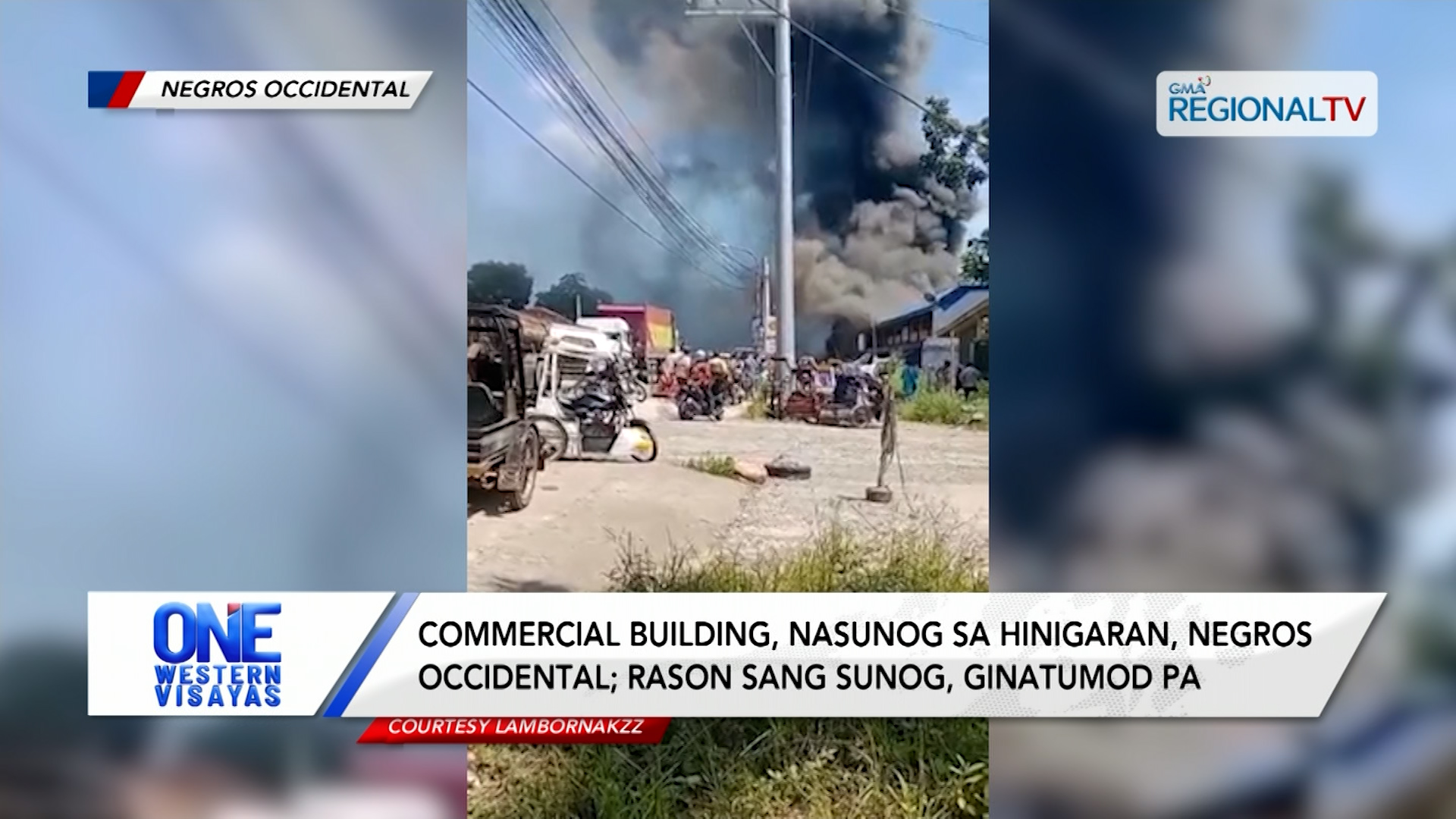 Commercial building, nasunog sa Hinigaran, Negros Occidental