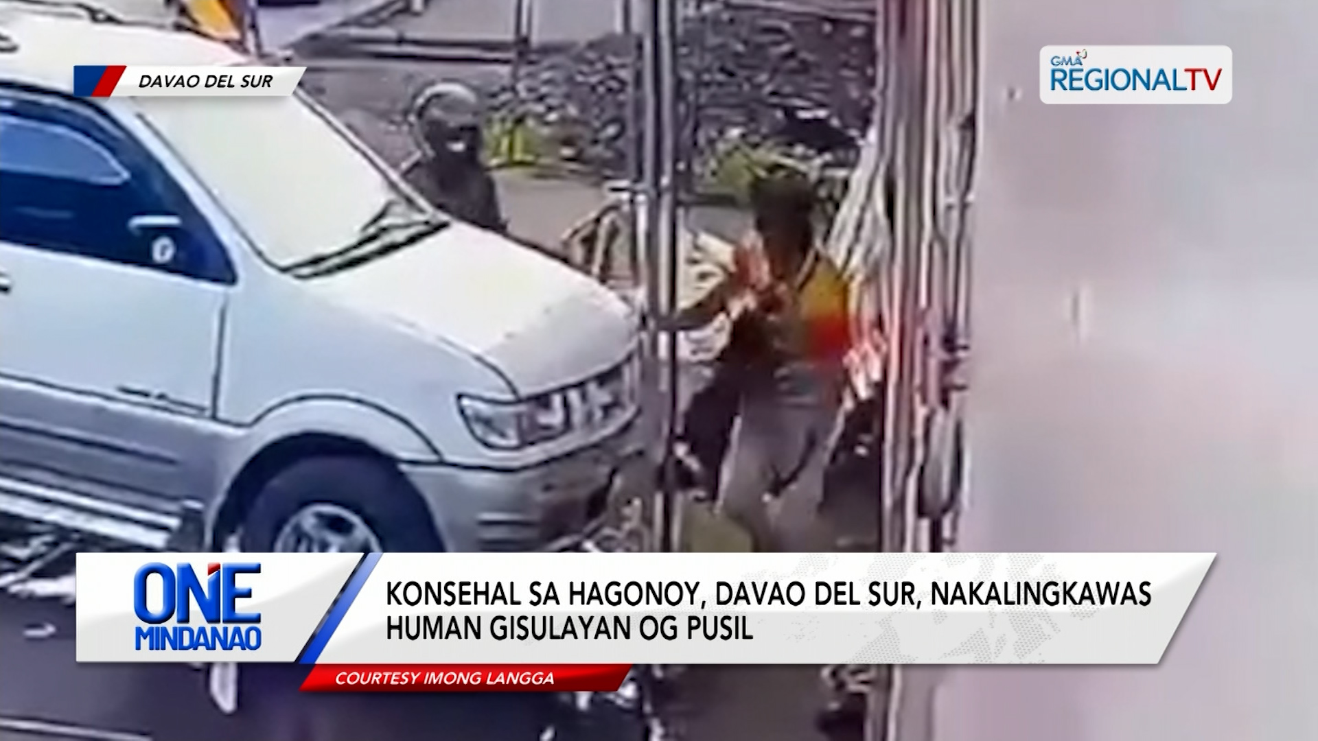 Konsehal sa Hagonoy, Davao del Sur, nakalingkawas human gisulayan og pusil