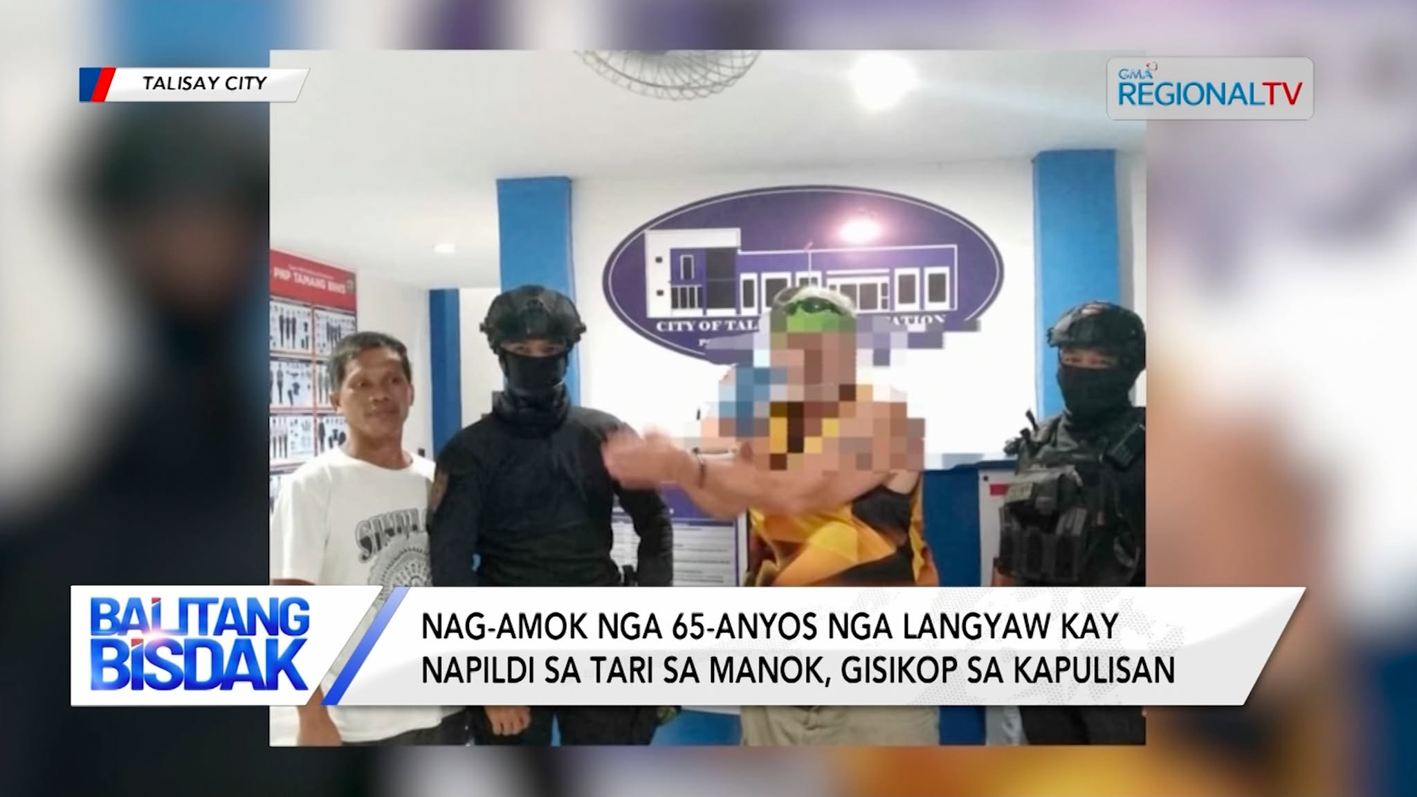 Nag-amok nga langyaw kay napildi sa tari sa manok, gisikop