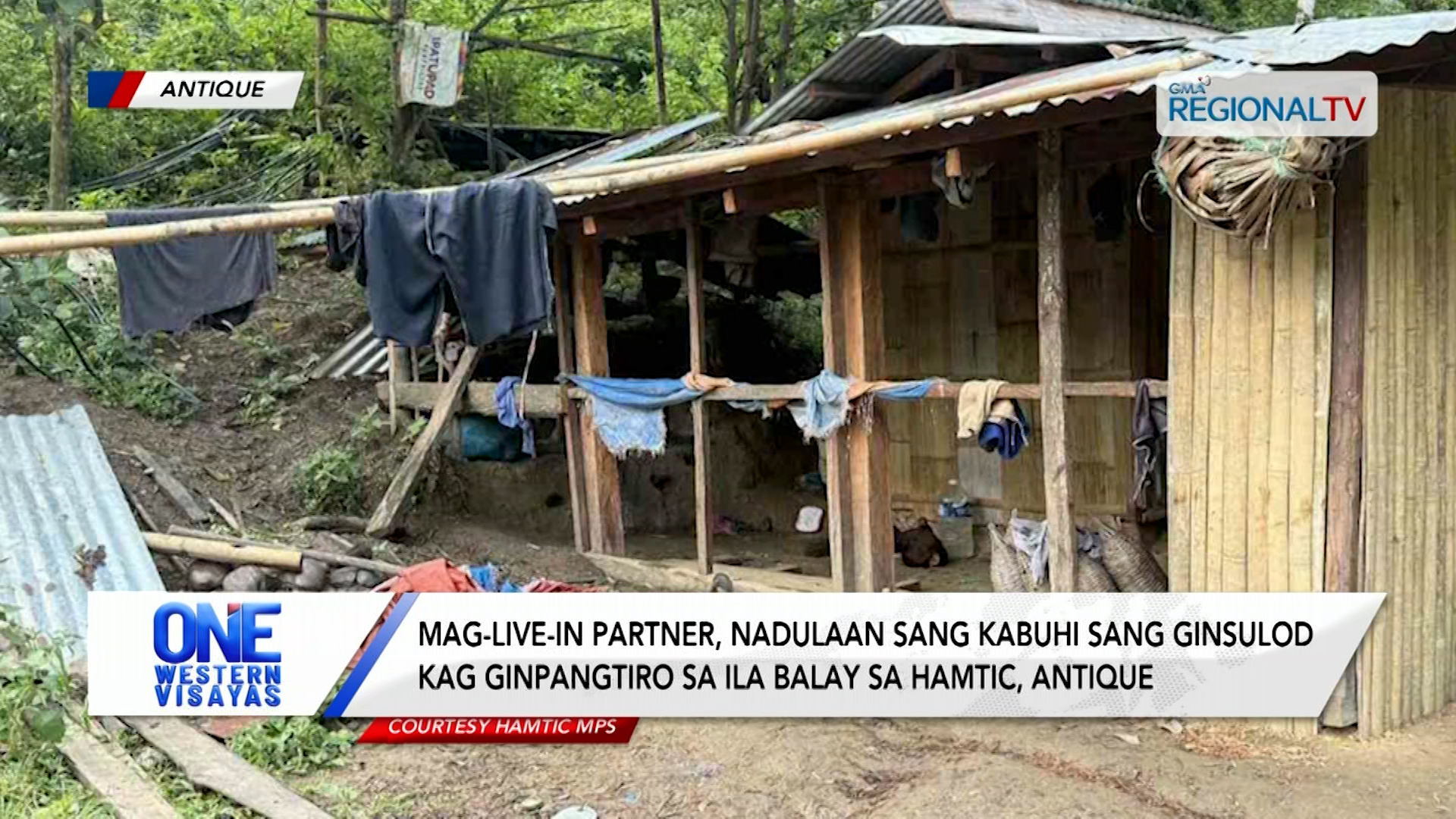 Mag-live-in partner nadulaan sang kabuhi; ginpangtiro sa ila balay sa Hamtic