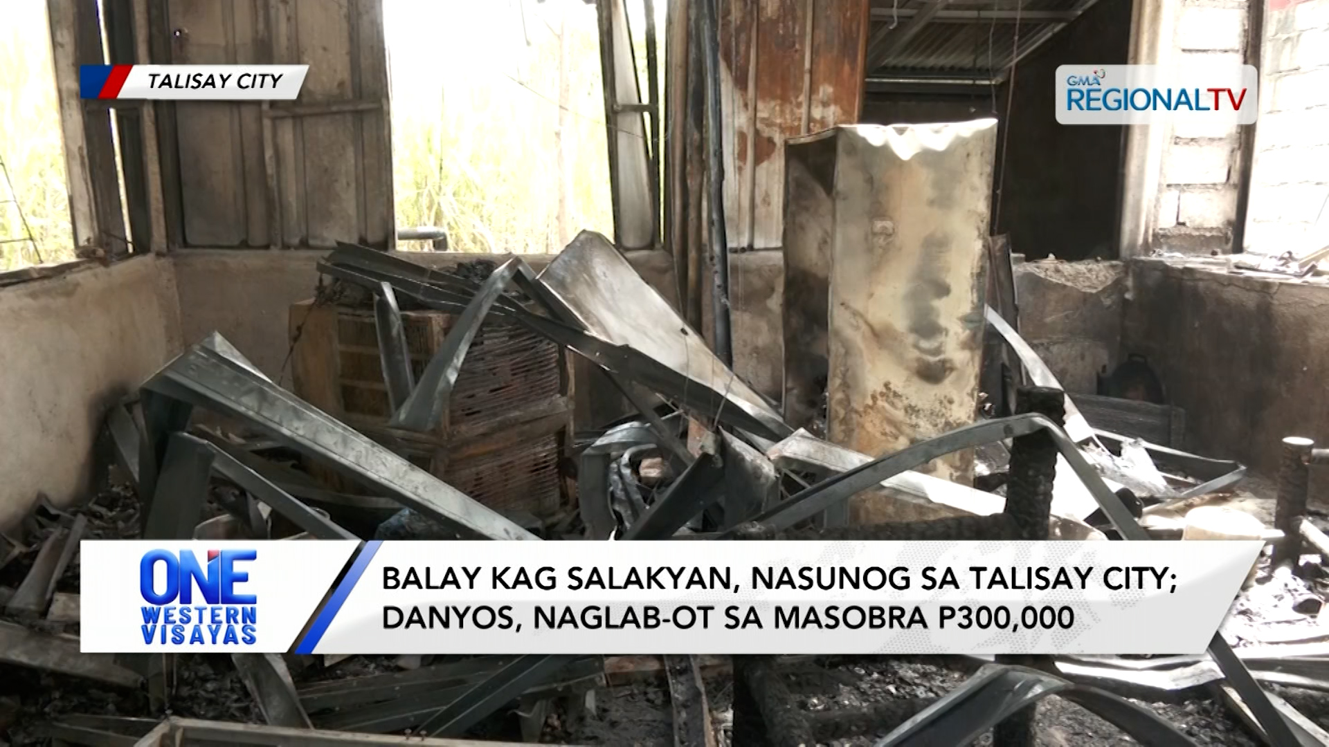 Balay kag salakyan, nasunog sa Talisay City