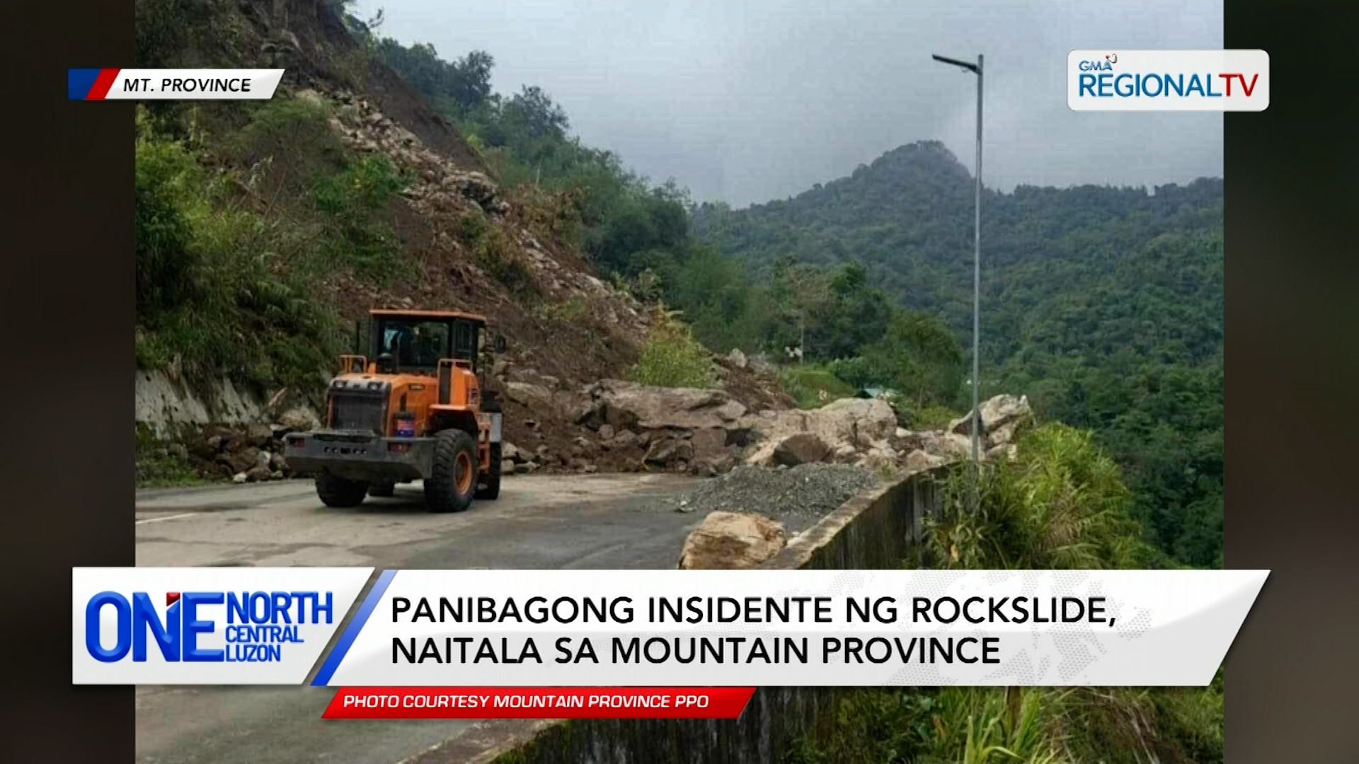 Panibagong insidente ng rockslide, naitala sa Mountain Province