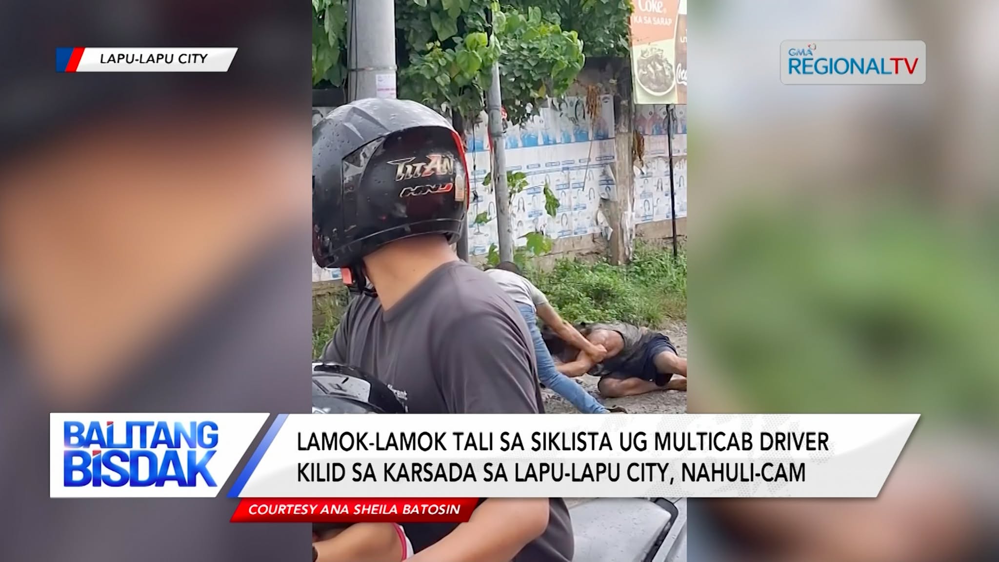 Lamok-lamok tali sa siklista ug multicab driver sa Lapu-Lapu City, nahuli-cam