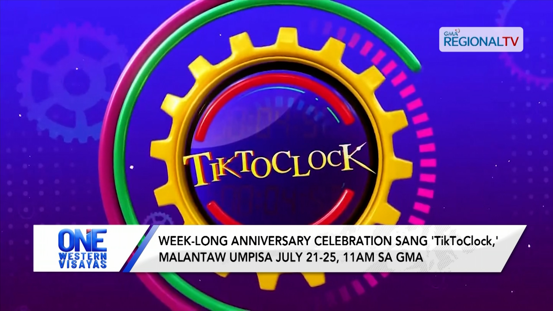 Week-long anniversary celebration sang 'TikToClock,' malantaw July 21-25, 11am | One Western Visayas