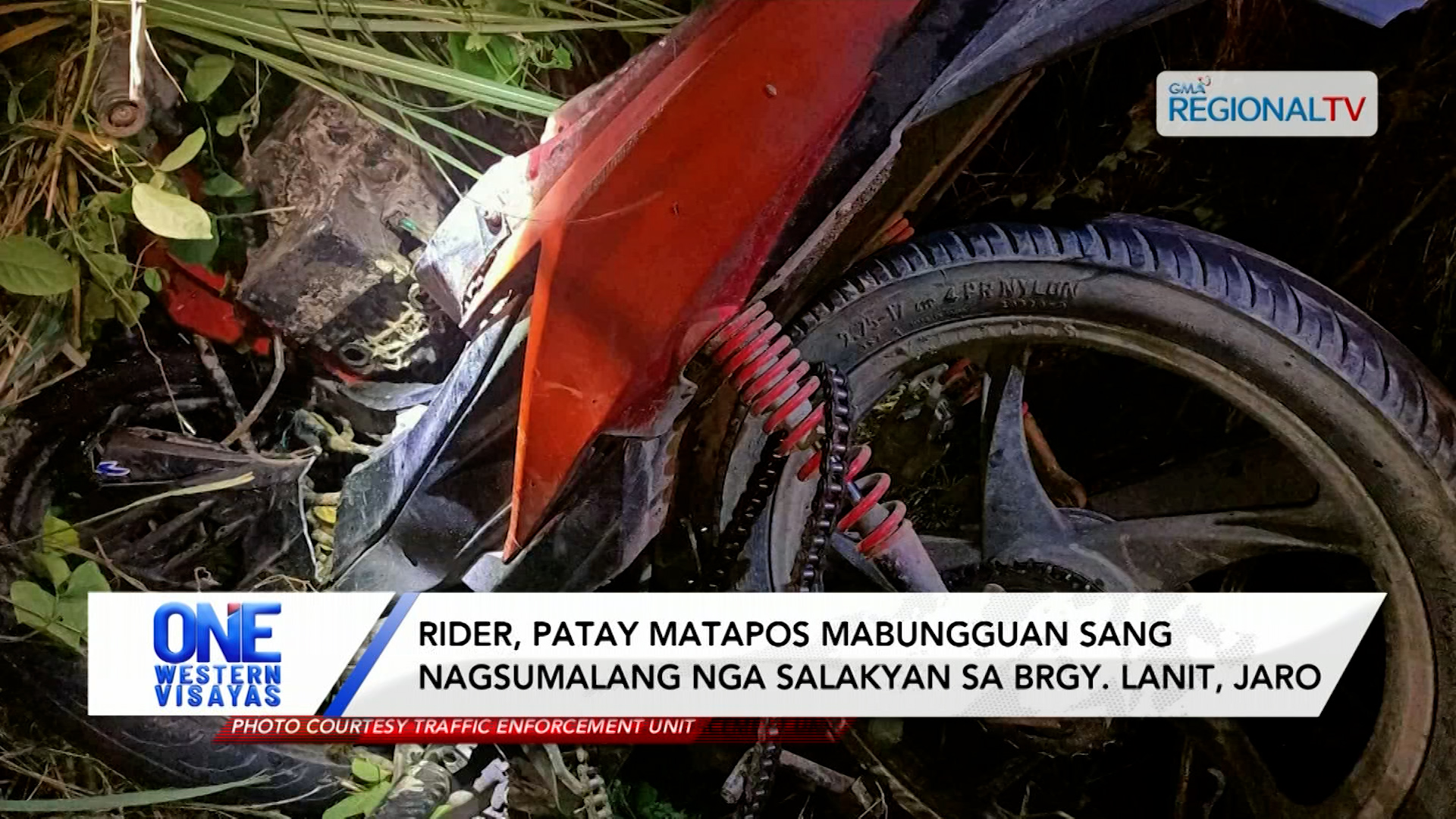 Rider, patay matapos mabungguan sang nagsumalang nga salakyan sa Lanit, Jaro | One Western Visayas
