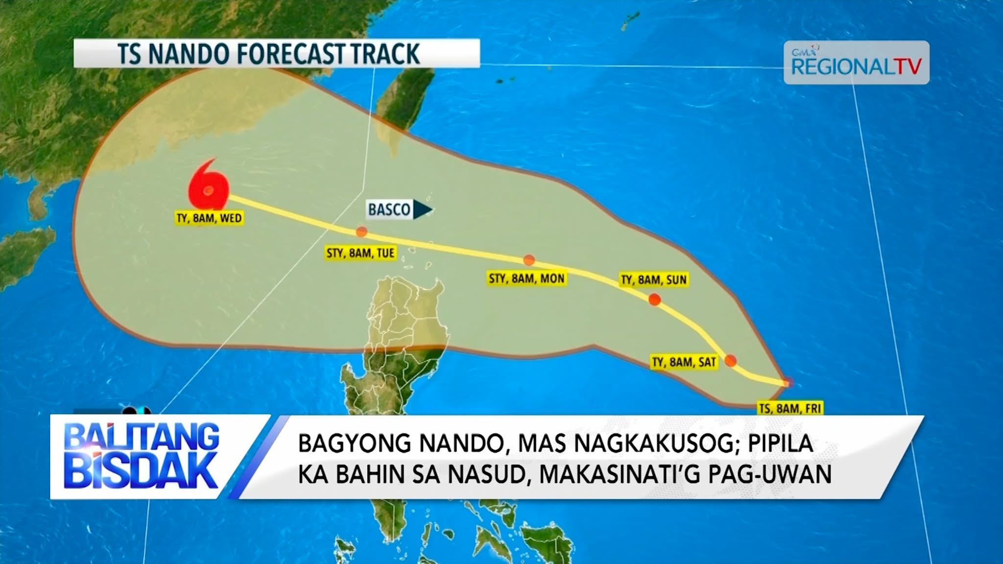 Bagyong Nando, Nagkakusog | Balitang Bisdak