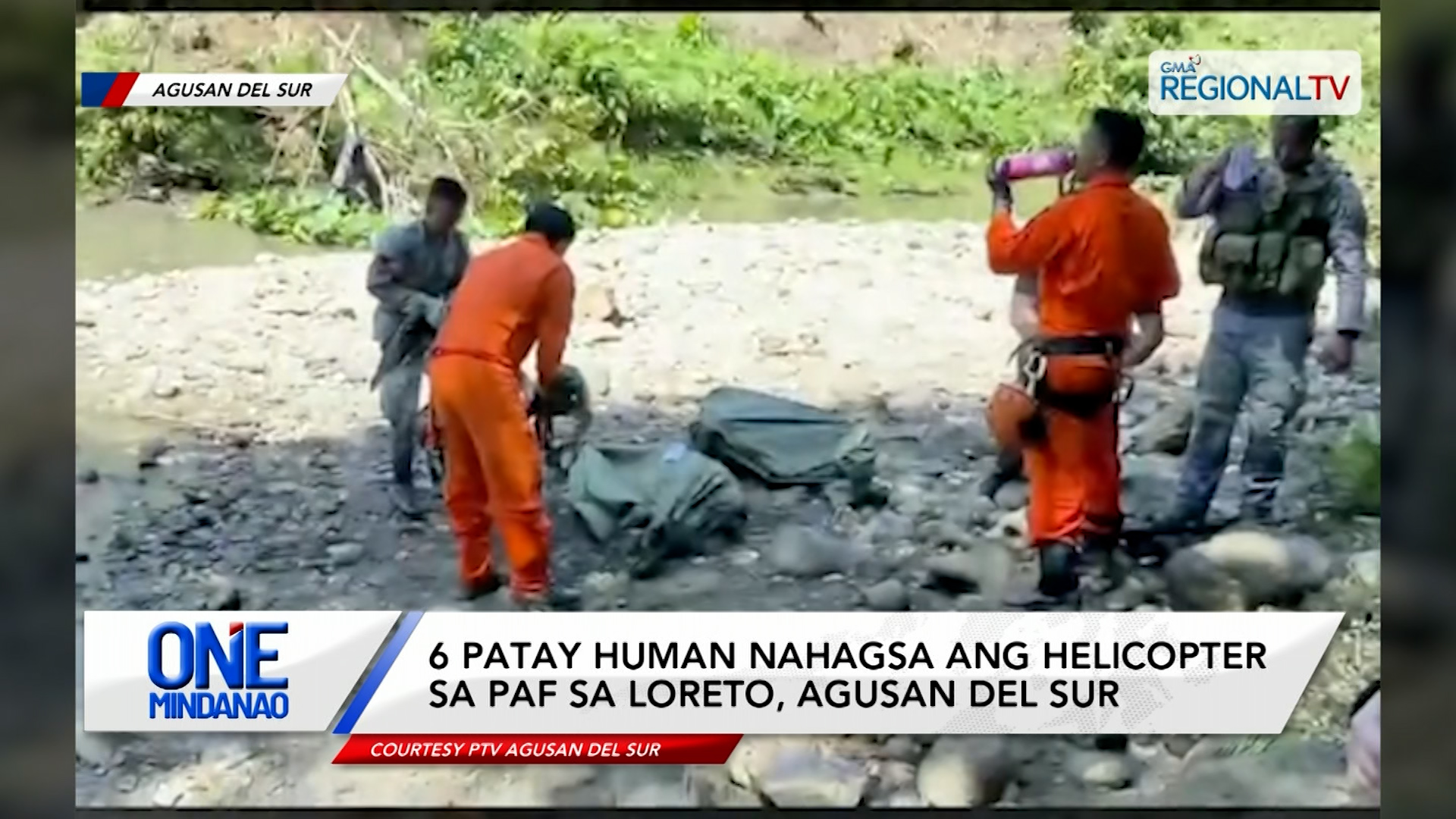 6 patay human nahagsa ang helicopter sa PAF sa Loreto, Agusan del Sur | One Mindanao