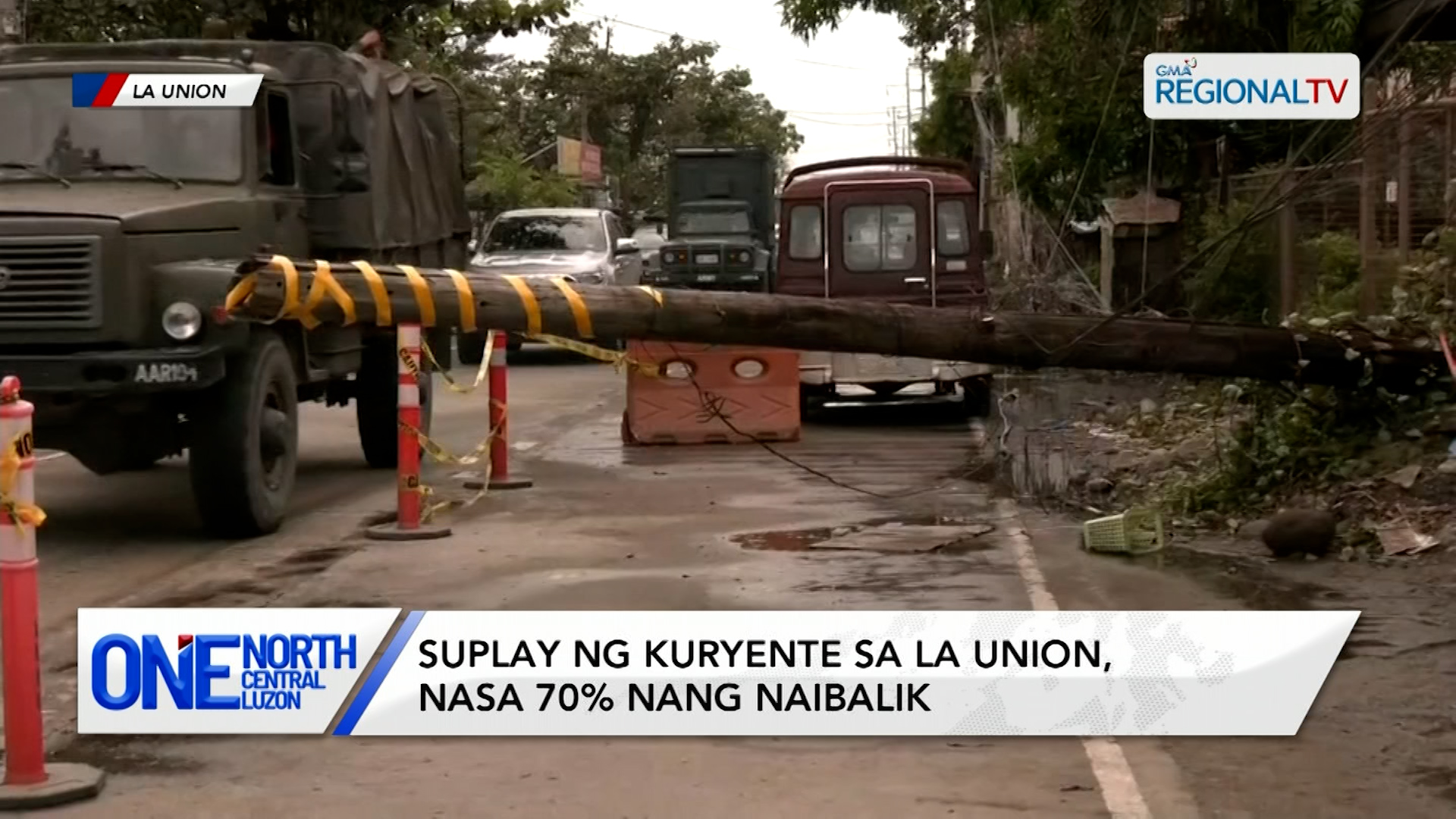 Suplay ng kuryente sa La Union, nasa 70% nang naibalik | One North Central Luzon