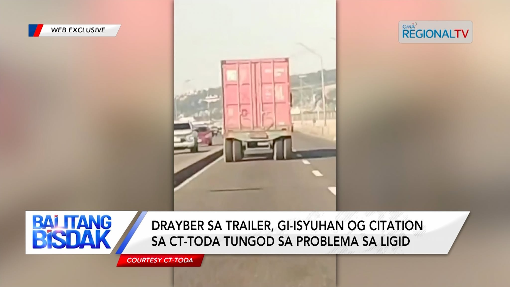 Drayber sa Trailer, Gi-isyuhan og Citation sa CT-TODA tungod sa Problema sa Ligid | Balitang Bisdak