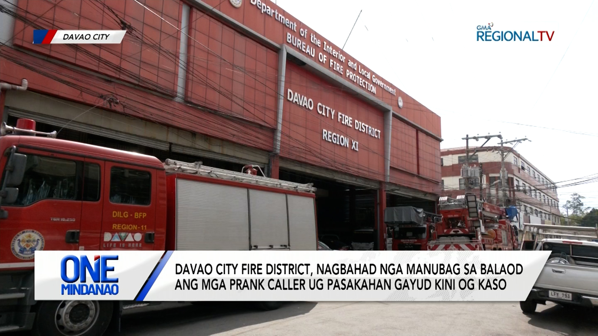 Davao City Fire District, nagbahad nga manubag sa balaod ang mga prank caller | One Mindanao