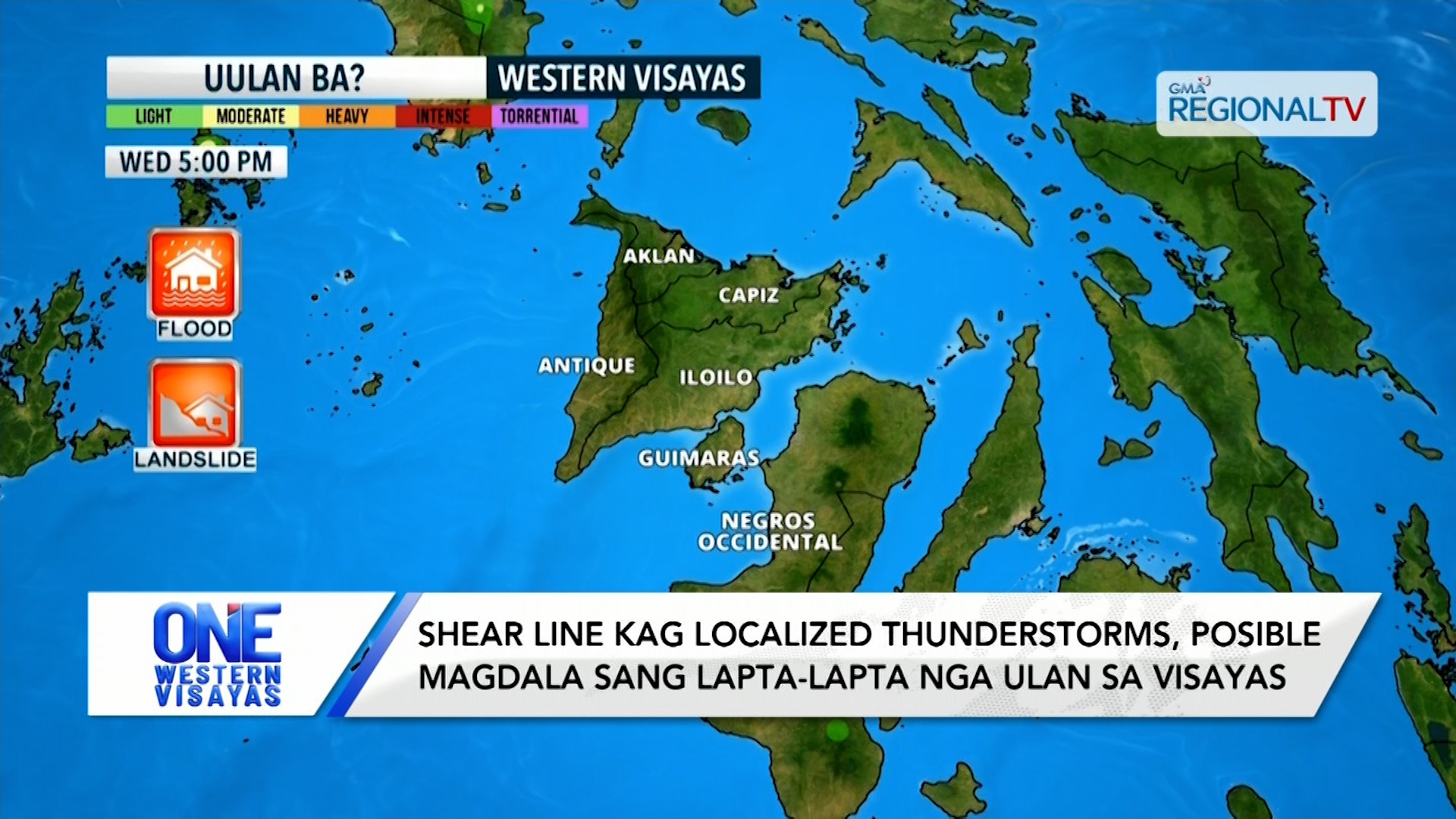 Shear line kag localized thunderstorms, posible magdala sang manipis nga ulan | One Western Visayas
