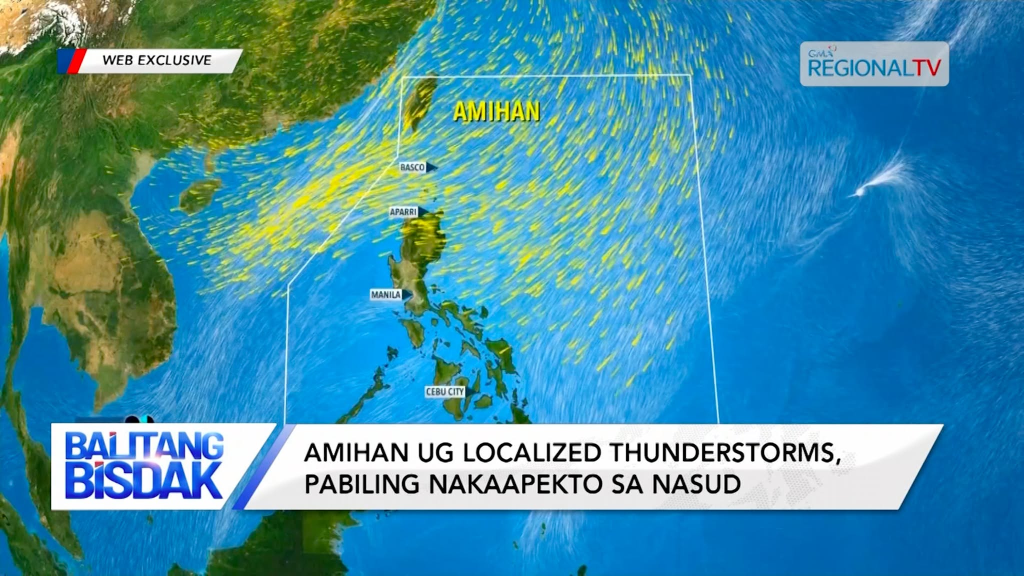 Amihan ug Localized Thunderstorms, Pabiling Nakaapekto sa Nasud | Balitang Bisdak