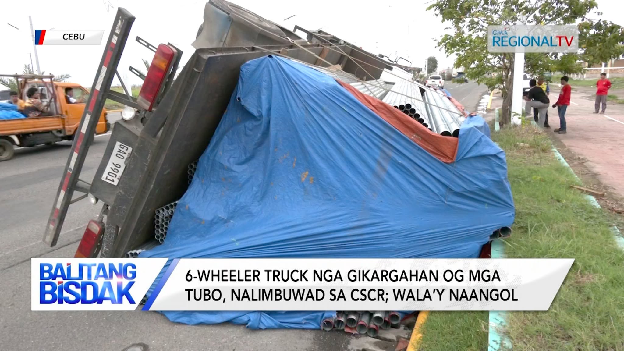 6-Wheeler Truck, Nalimbuwad sa CSRP; Wala’y Naangol | Balitang Bisdak