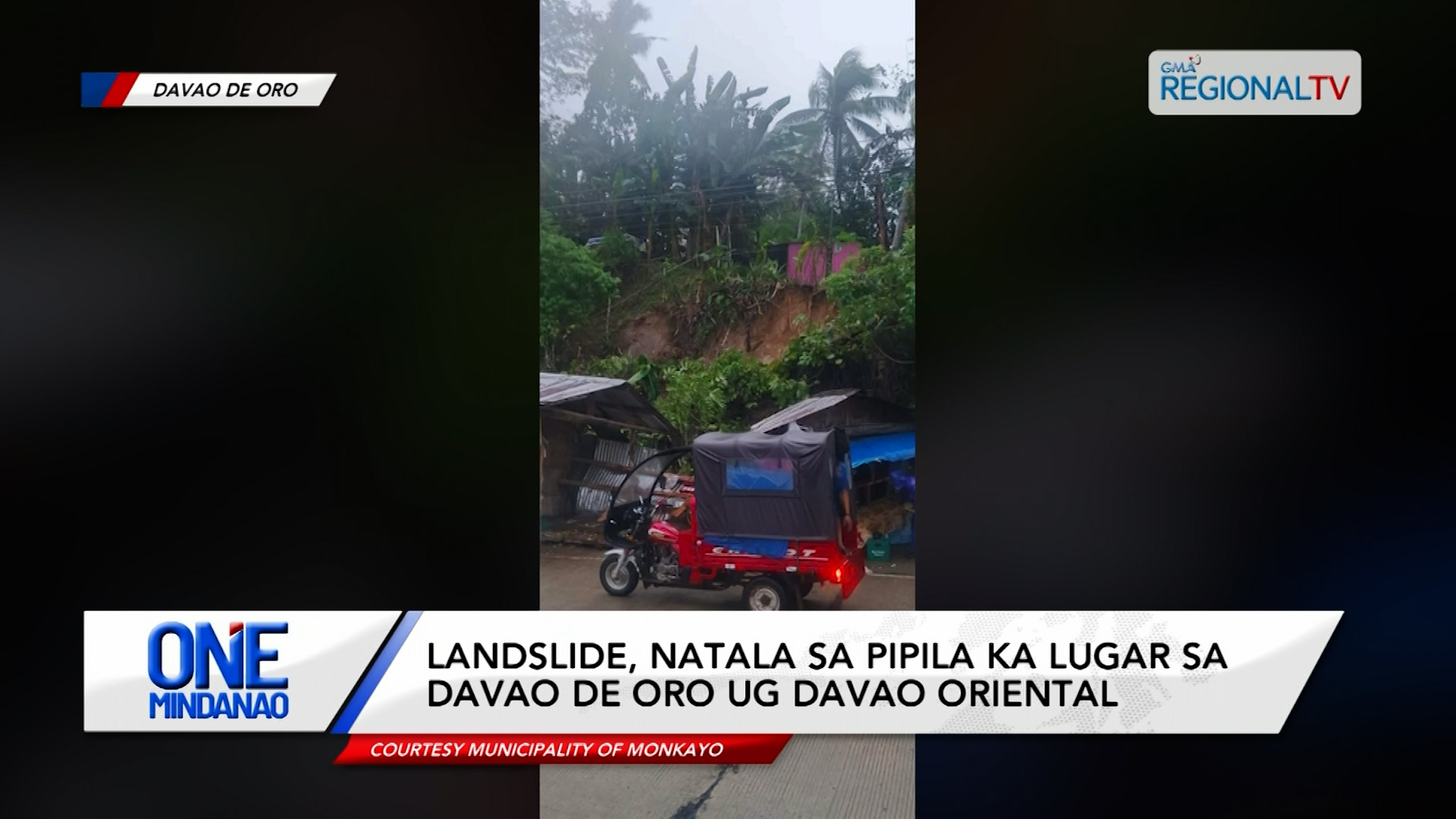 Landslide, natala sa pipila ka lugar sa Davao de Oro ug Davao Oriental | One Mindanao