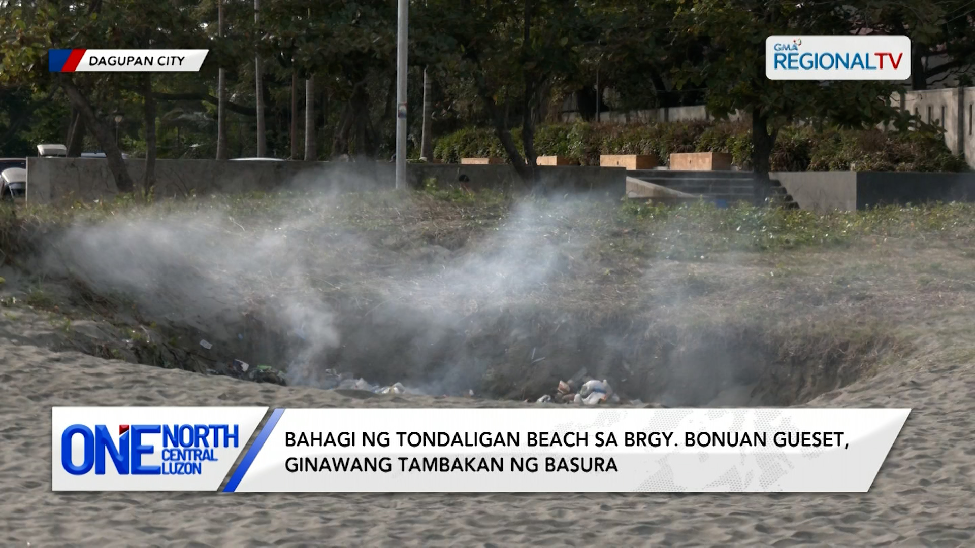 Bahagi ng Tondaligan Beach sa Bonuan Gueset, ginawang tambakan ng basura | One North Central Luzon