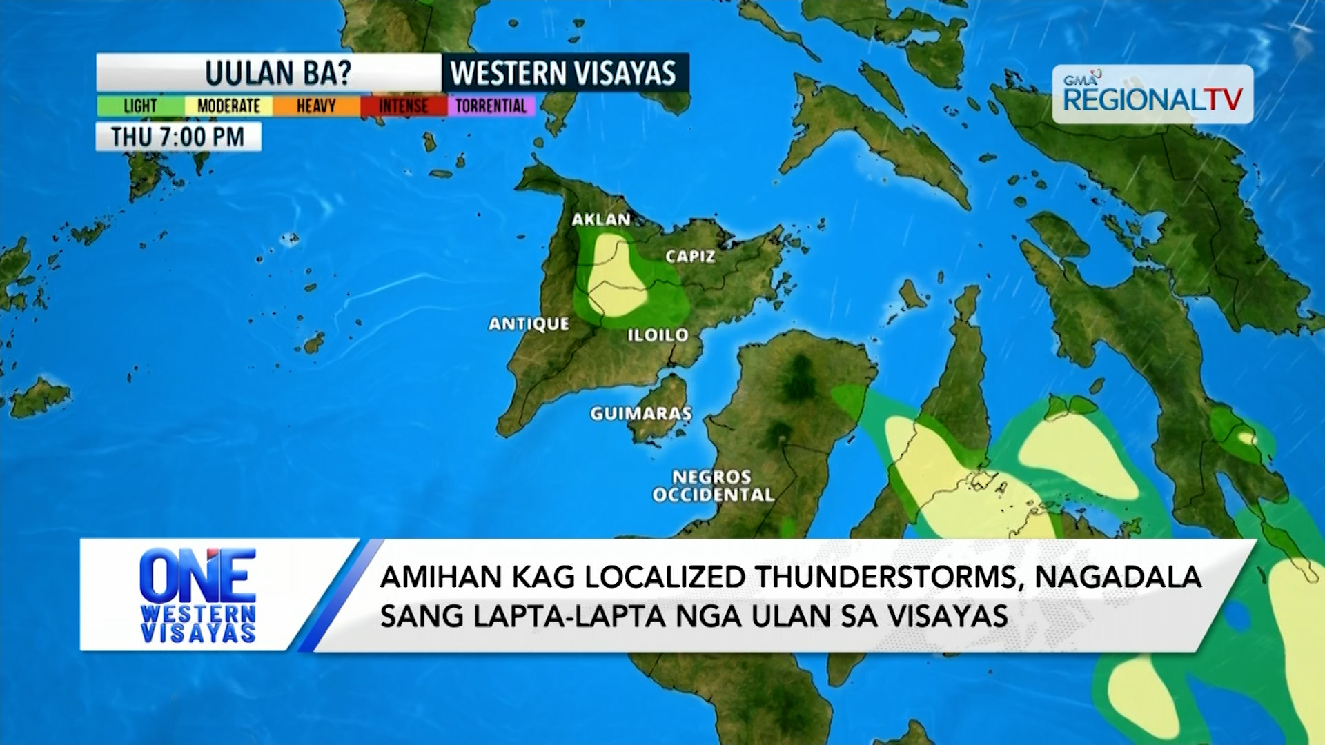 Amihan kag localized thunderstorms, nagadala sang lapta-lapta nga ulan | One Western Visayas