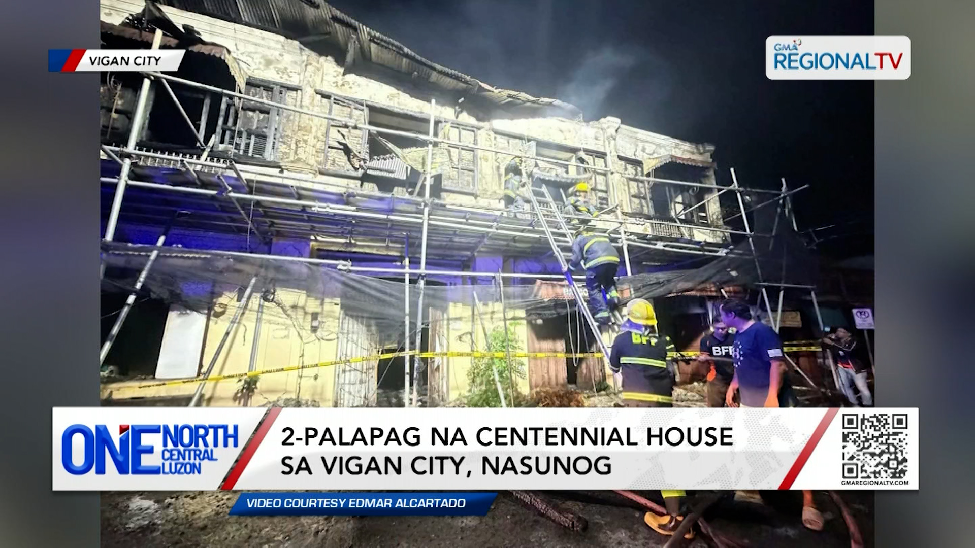 2-palapag na centennial house sa Vigan City, nasunog | One North Central Luzon