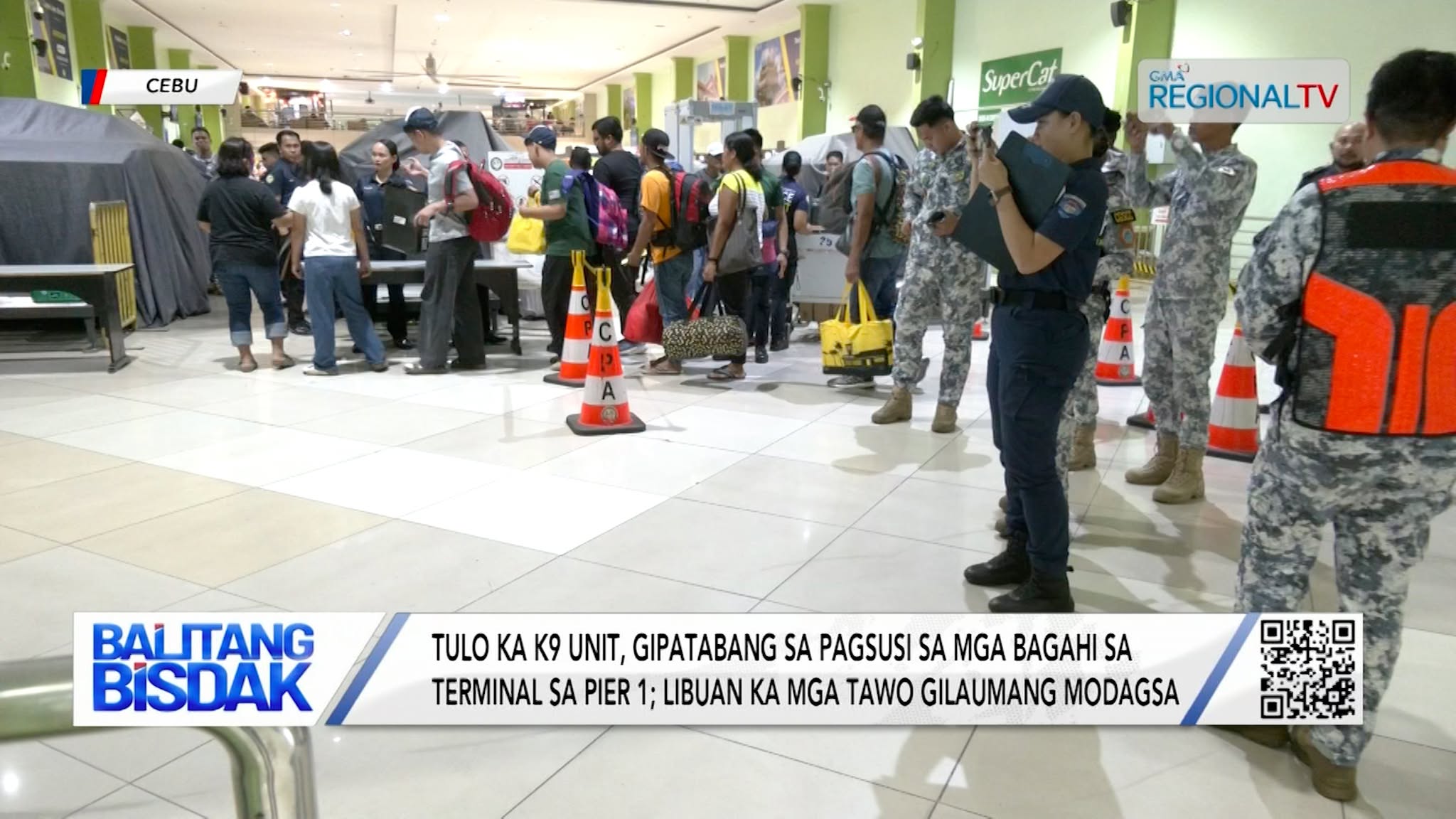 3 ka K9 Unit, Gipatabang sa Pagsusi sa mga Bagahi sa Terminal sa Pier 1 | Balitang Bisdak