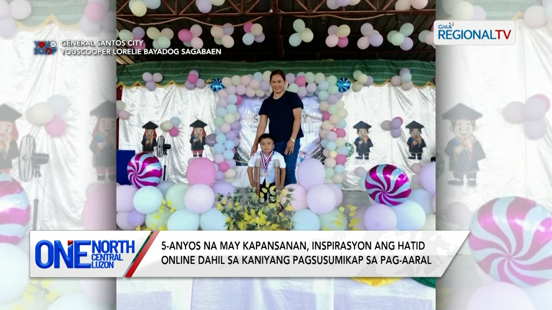 5-anyos na may kapansanan, inspirasyon ang hatid online | One North Central Luzon