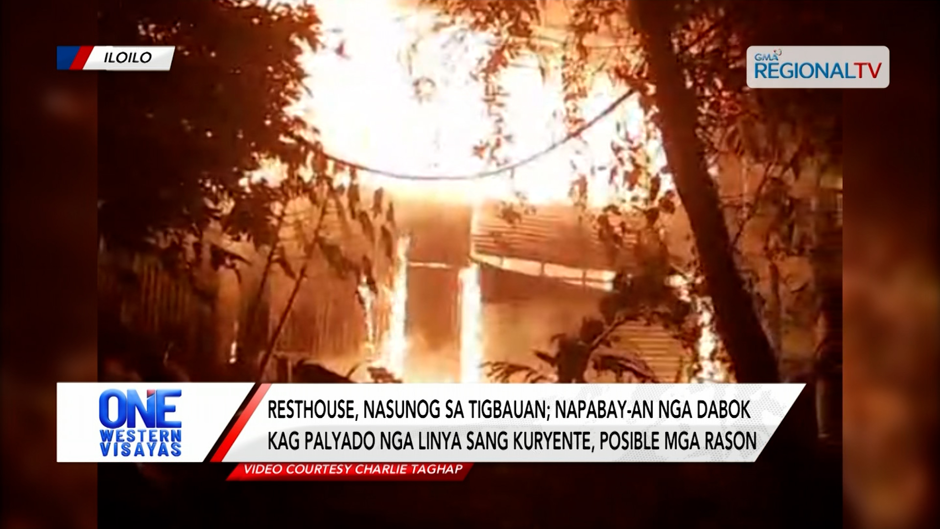 Resthouse sa Tigbauan, Iloilo, ginlamon sang kalayo | One Western Visayas