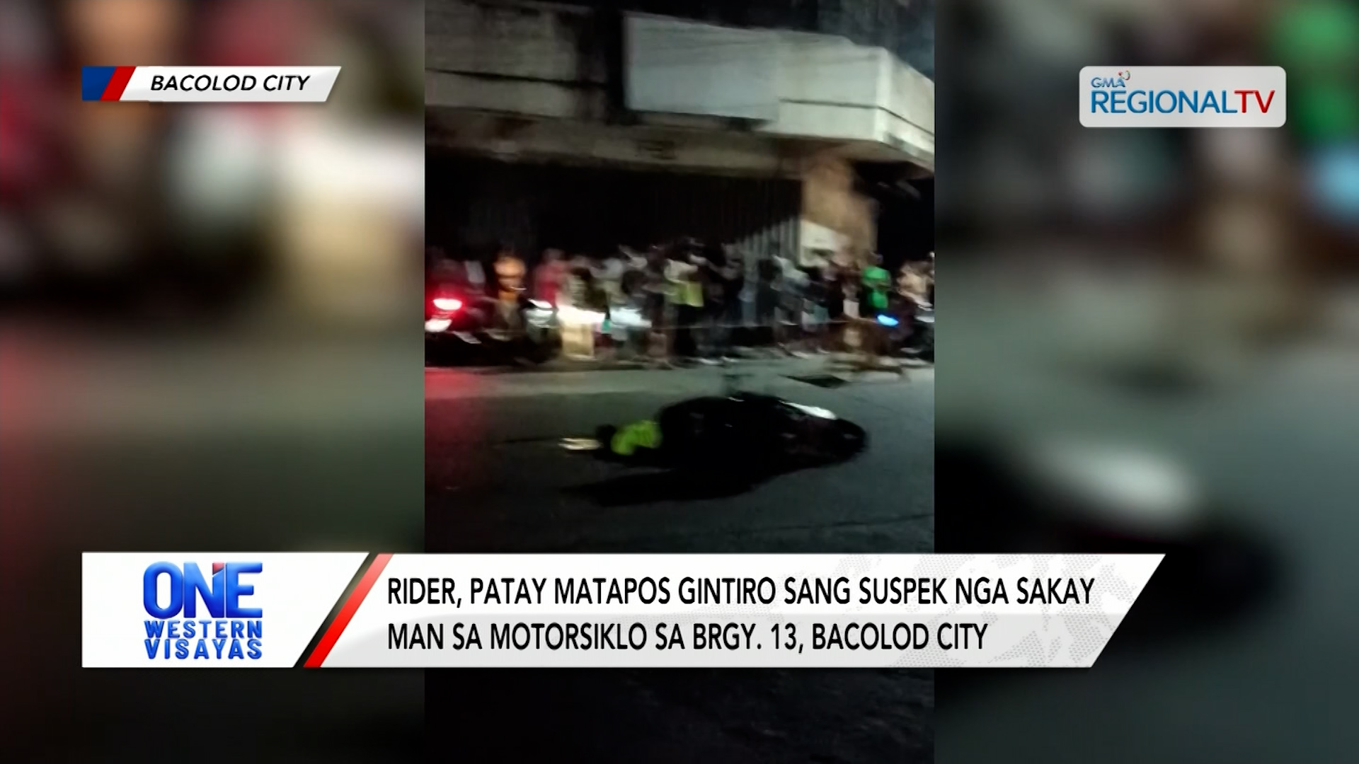 Rider, patay matapos gintiro sang sakay man sa motorsiklo sa Bacolod City | One Western Visayas