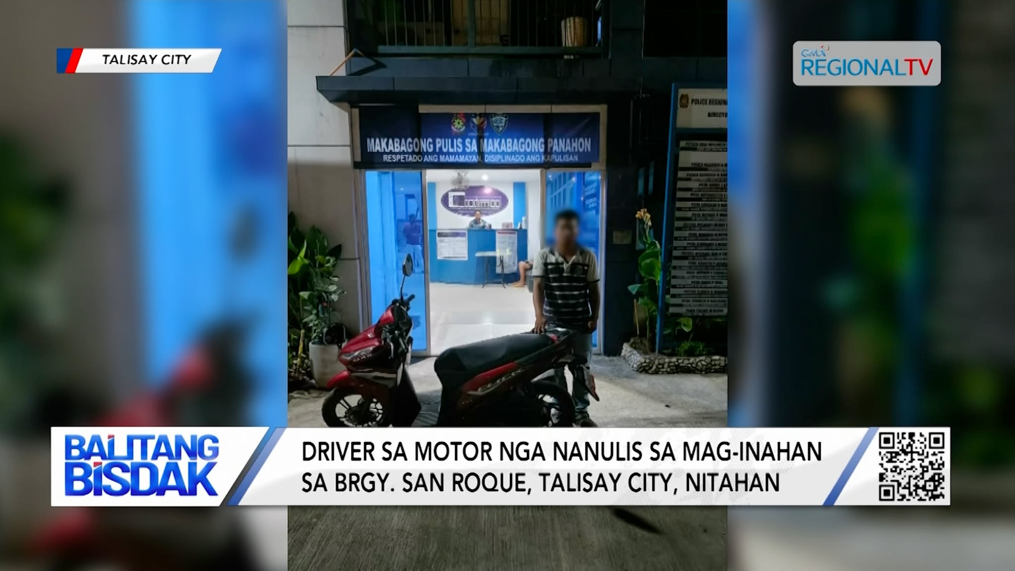 Driver sa Motor nga Nanulis sa Mag-inahan sa Talisay City, Nitahan | Balitang Bisdak