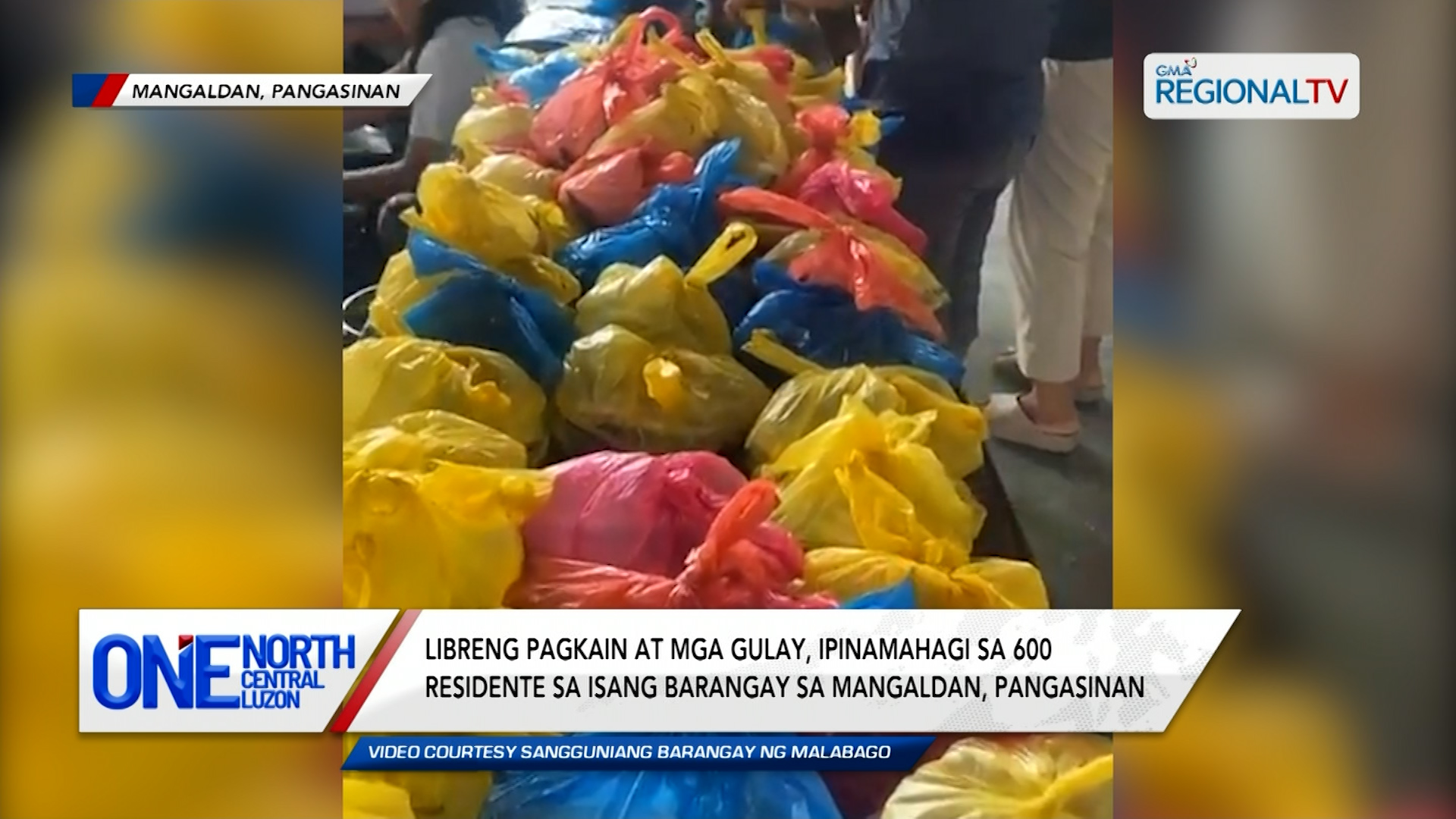 Libreng pagkain at mga gulay, ipinamahagi sa 600 residente | One North Central Luzon