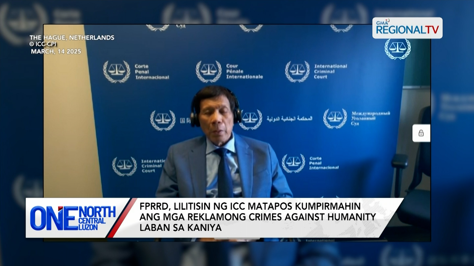 FPRRD, lilitisin ng ICC matapos kumpirmahin ang reklamo laban sa kaniya | One North Central Luzon