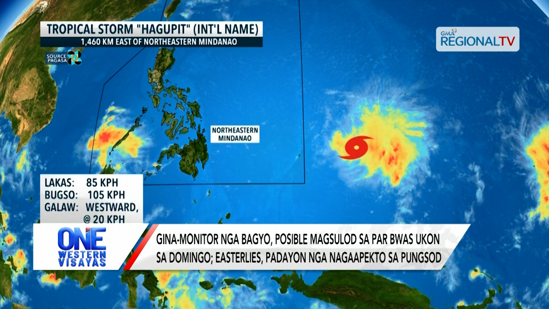 Gina-monitor nga bagyo, posible magsulod sa PAR bwas ukon sa Domingo | One Western Visayas