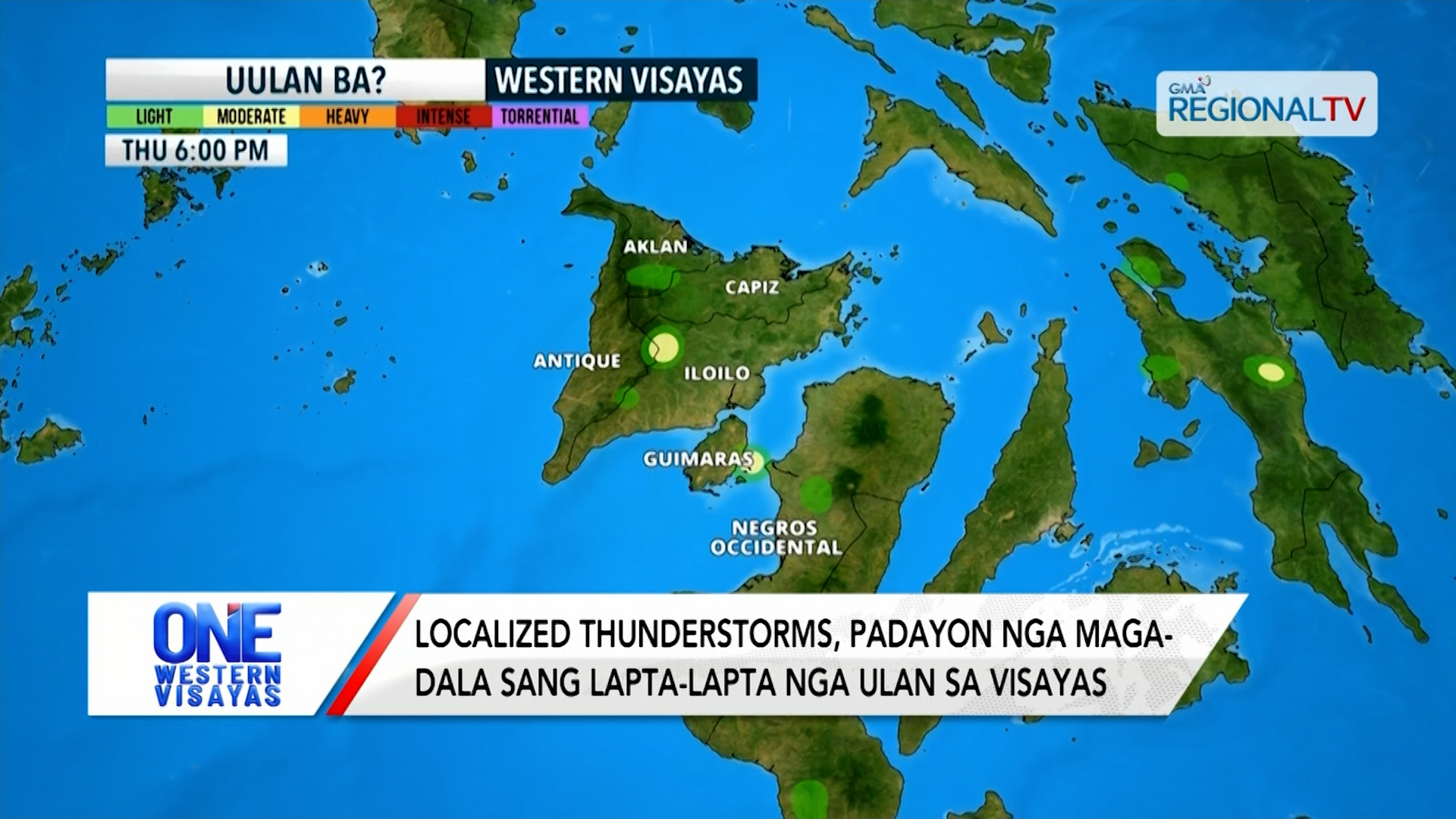 Localized thunderstorms, magadala sang lapta-lapta nga ulan sa Visayas | One Western Visayas