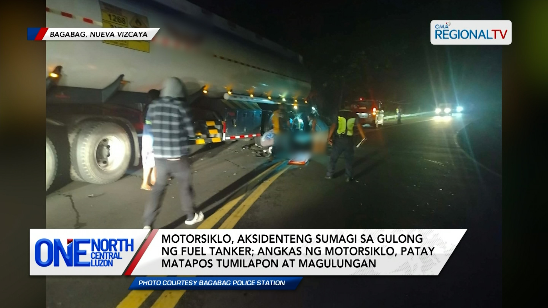 Motorsiklo, aksidenteng sumagi sa gulong ng fuel tanker | One North Central Luzon