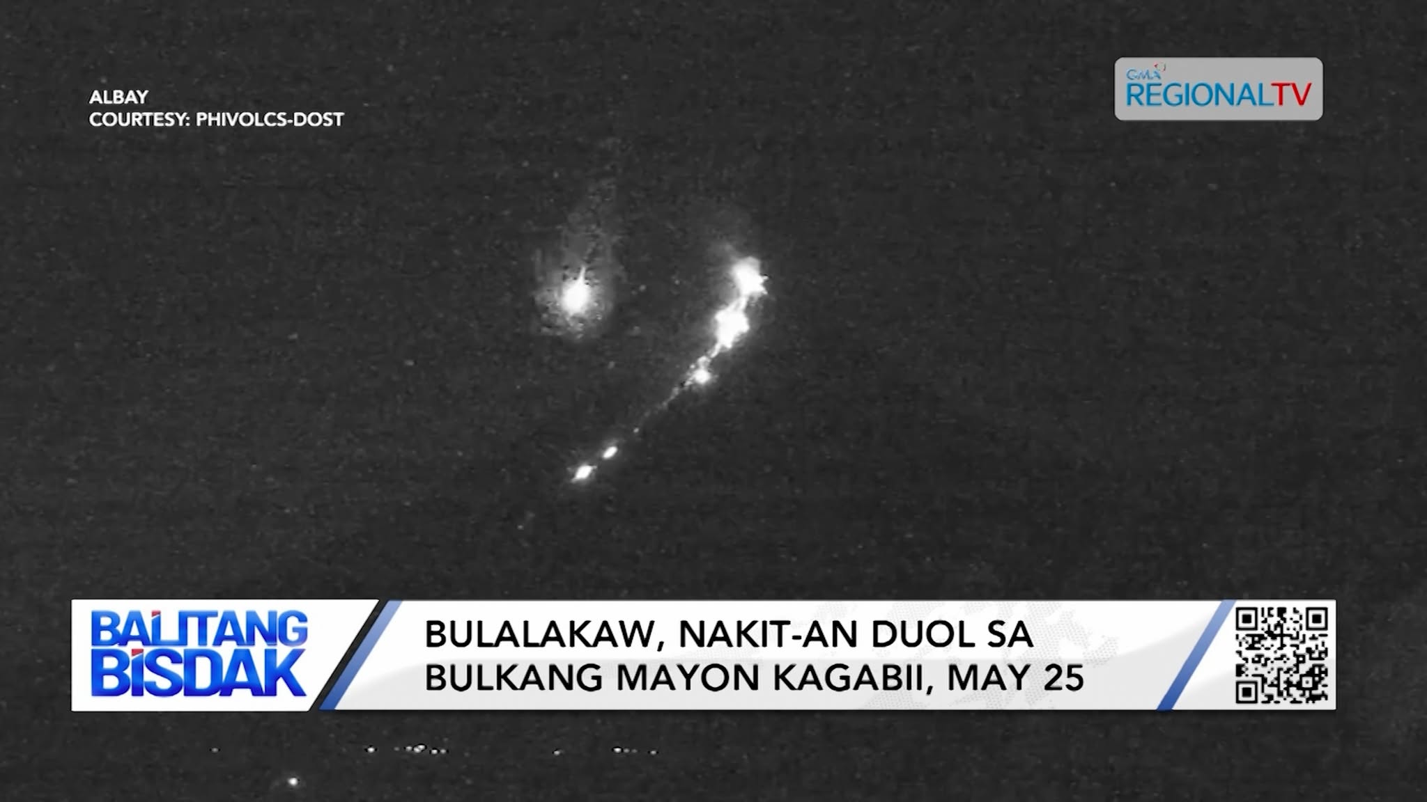 Bulalakaw, Nakit-an Duol sa Bulkang Mayon, kagabii, May 25 | Balitang Bisdak