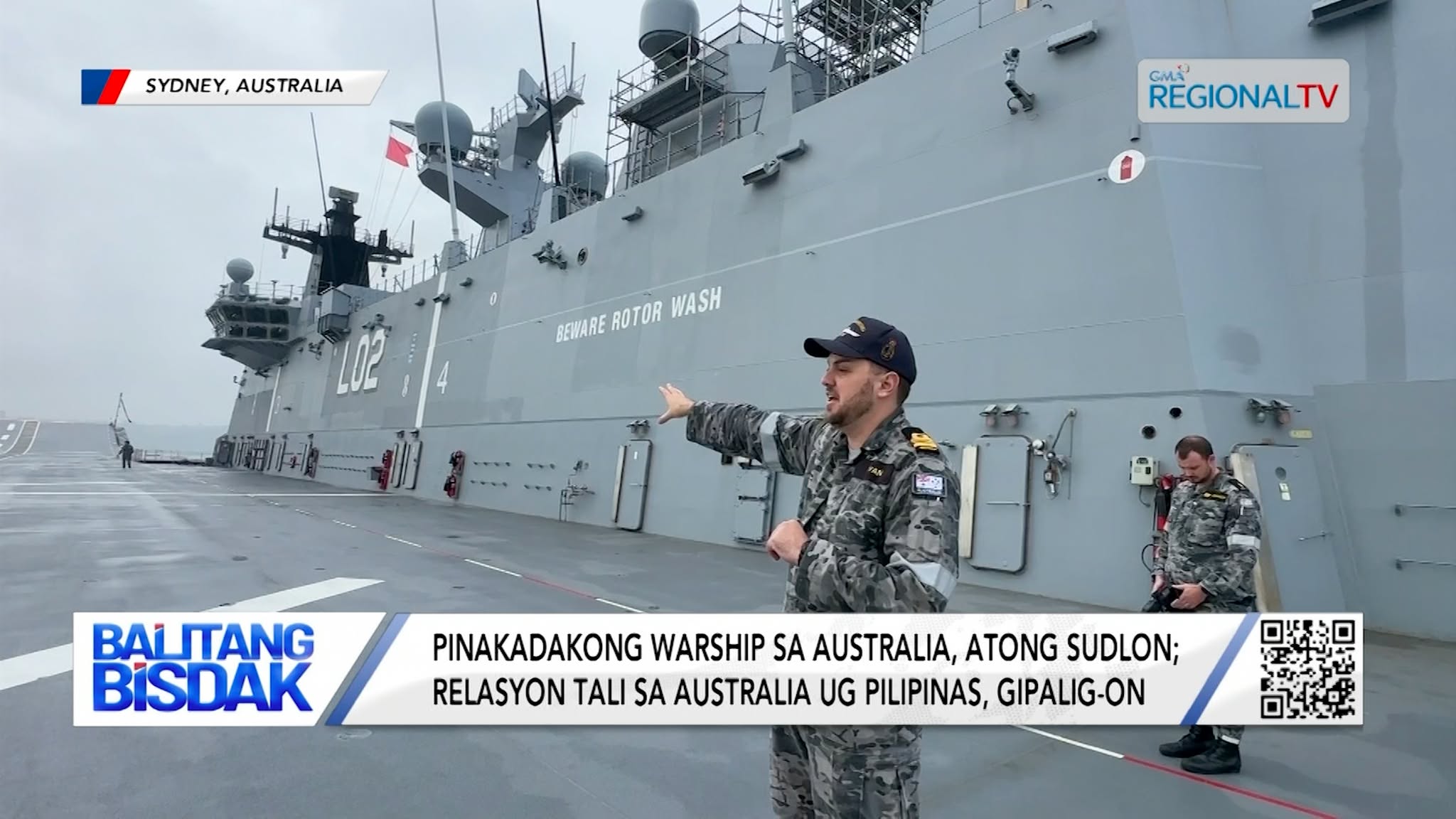 Pinakadakong Warship sa Australia, Atong Sudlon | Balitang Bisdak