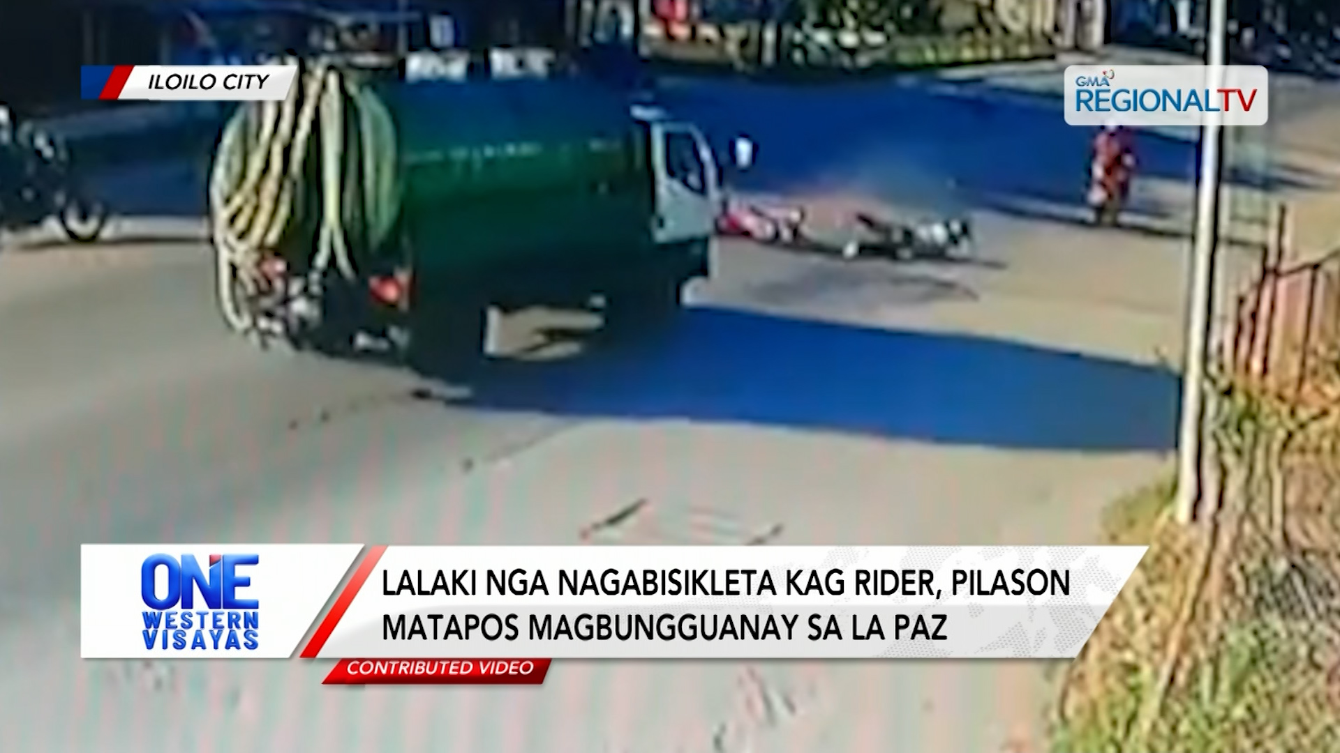 Lalaki nga nagabisikleta kag rider, pilason matapos magbungguanay sa La Paz | One Western Visayas