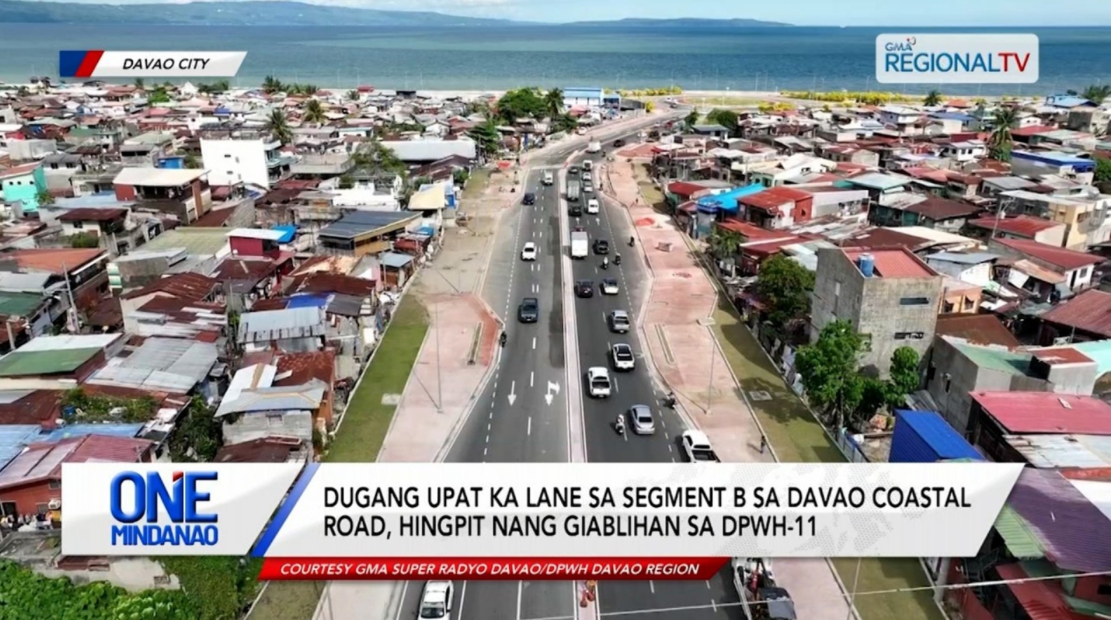 Segment B sa Davao Coastal Road, giablihan I One Mindanao