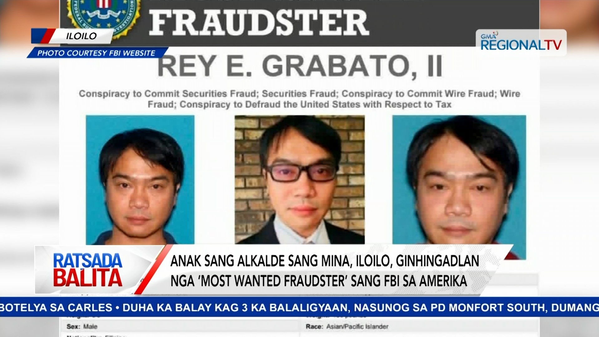 Anak sang alkalde sang Mina, ginhingadlan nga ‘most wanted fraudster’ sang FBI | Ratsada Balita