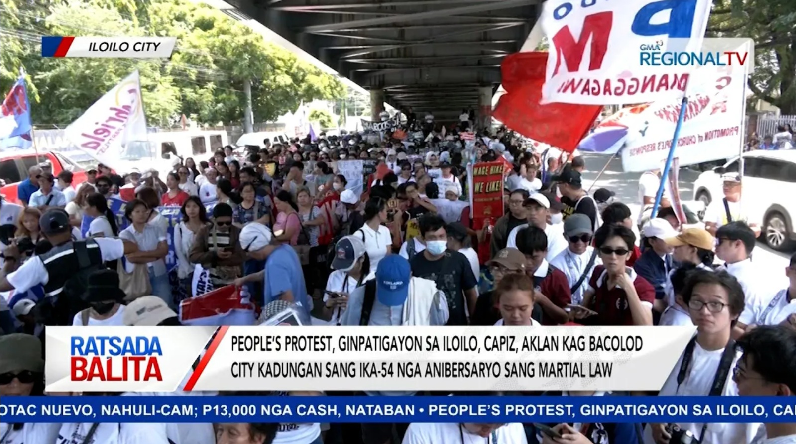 People’s protest, ginpatigayon kadungan sang ika-54 nga anibersaryo sang martial law| Ratsada Balita