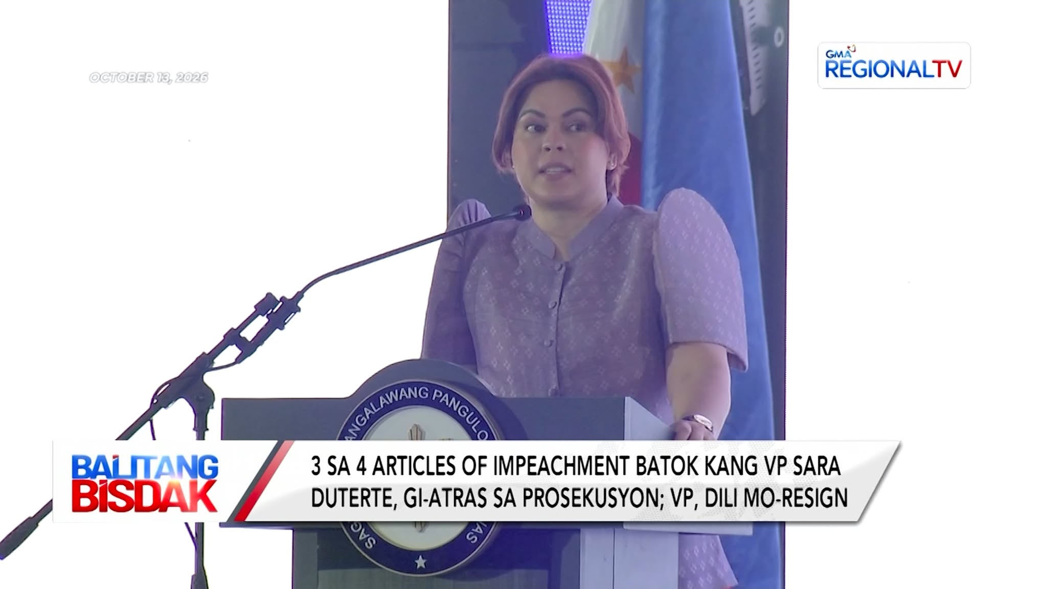 VP Sara, Dili Mo Resign | Balitang Bisdak