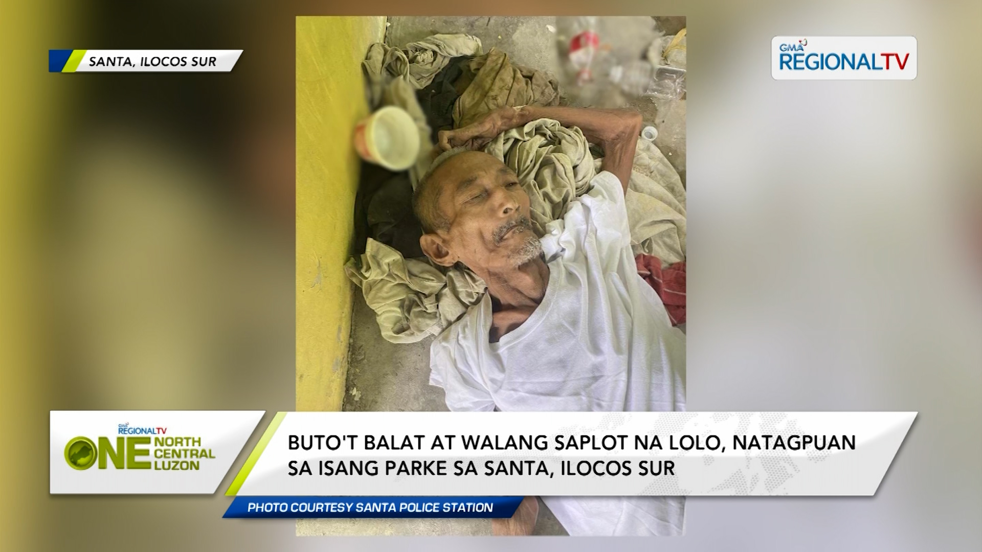 Buto't balat na lolo, natagpuan sa isang parke sa Ilocos Sur